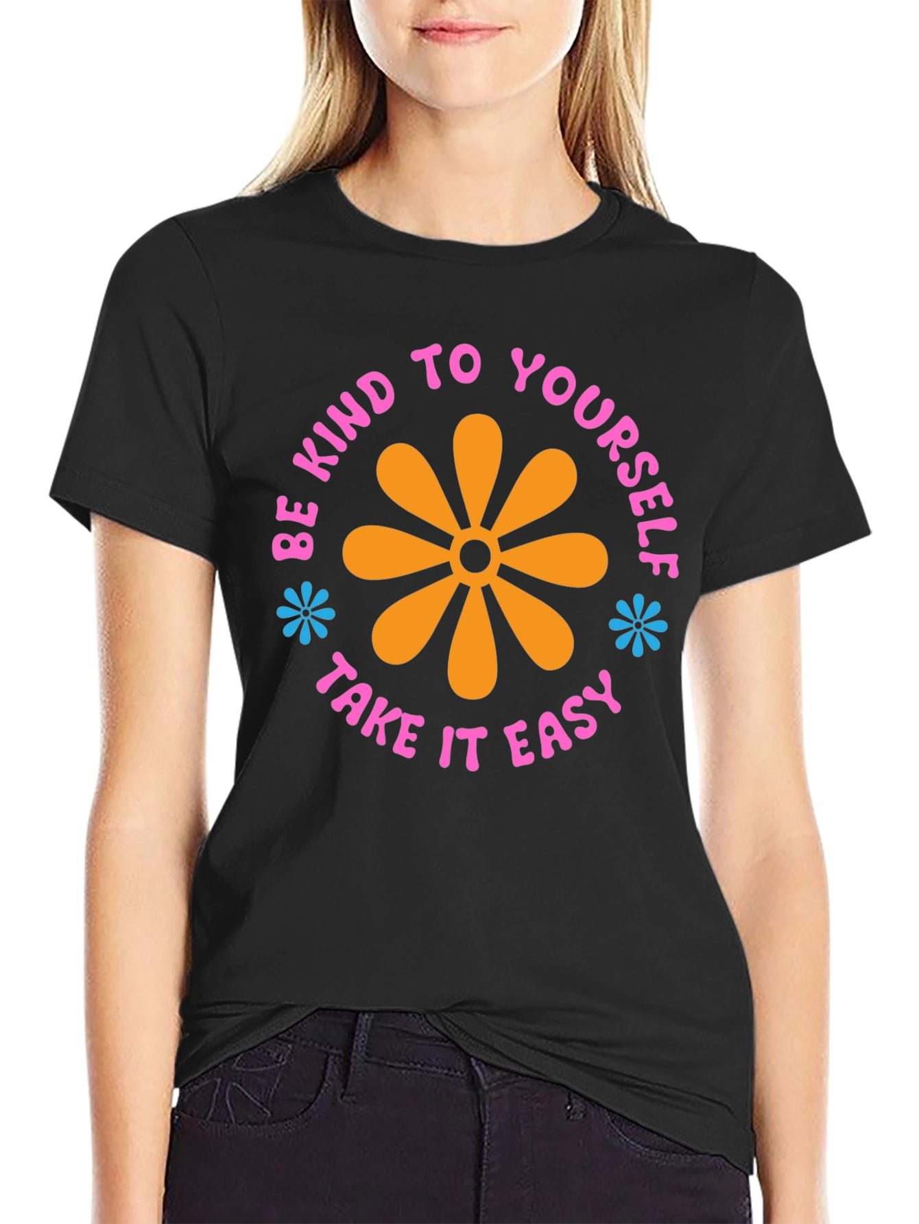 Kind to Yourself Graphic Tee - Black