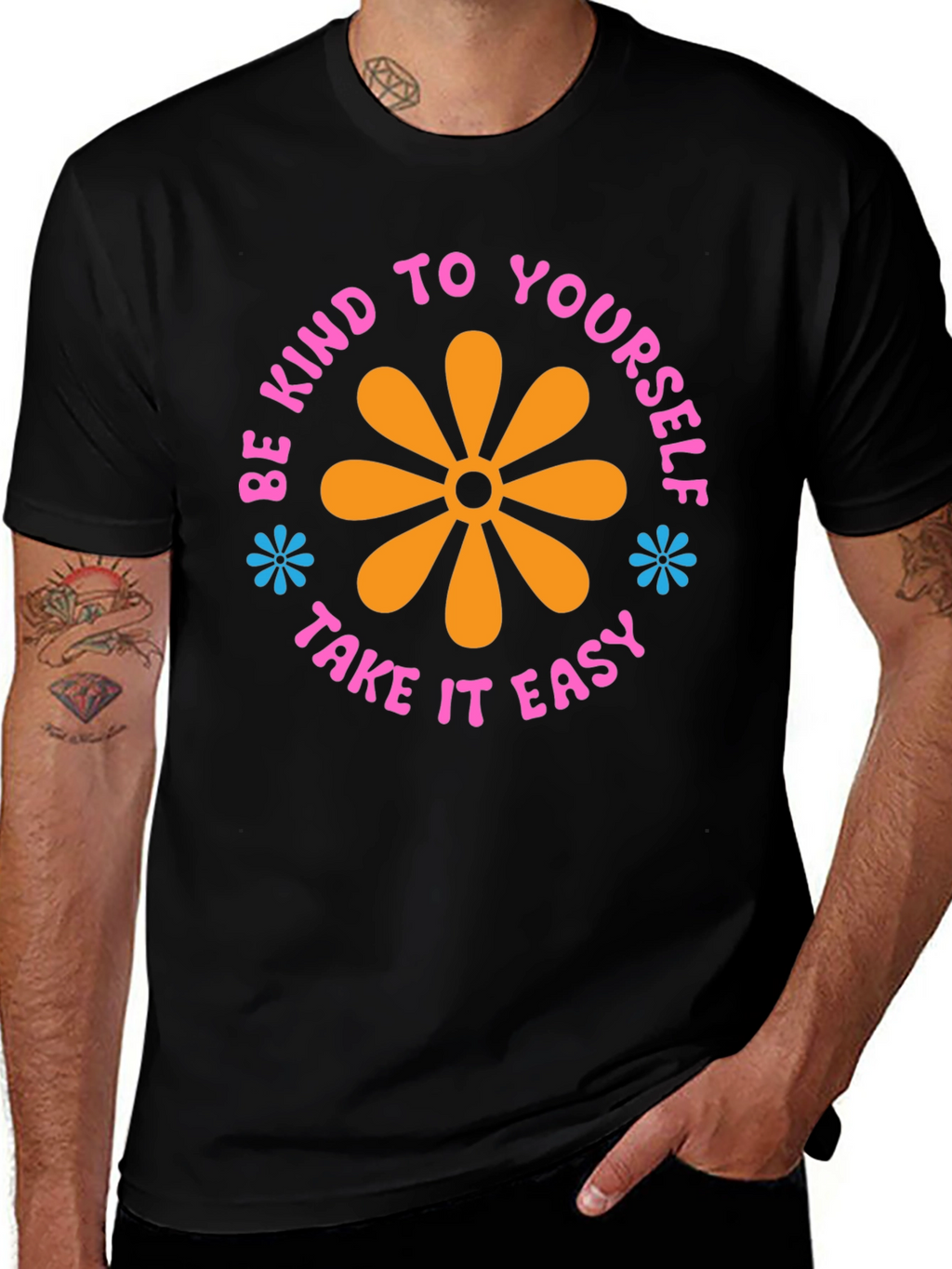 Kind to Yourself Graphic Tee - Black