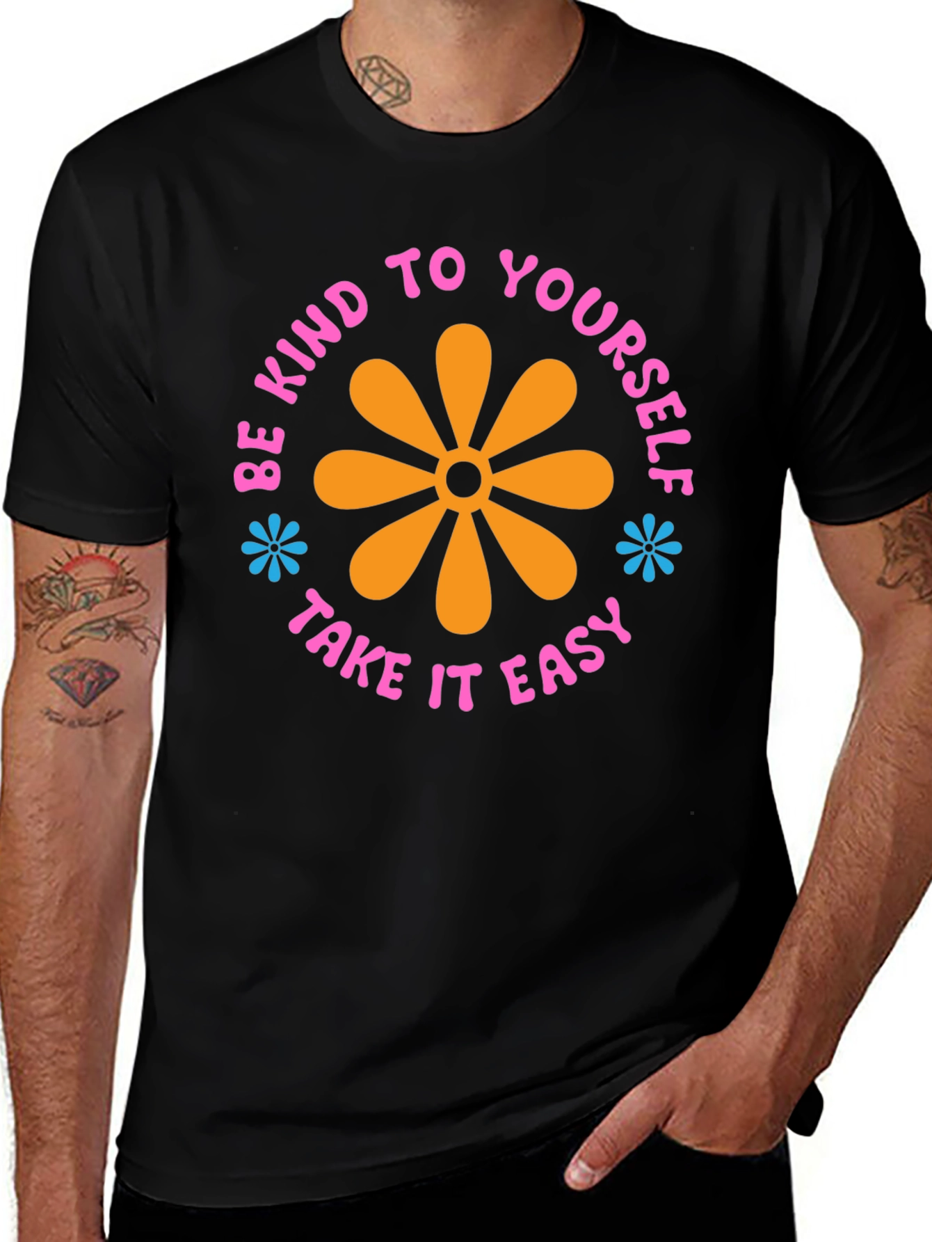 Kind to Yourself Graphic Tee - Black