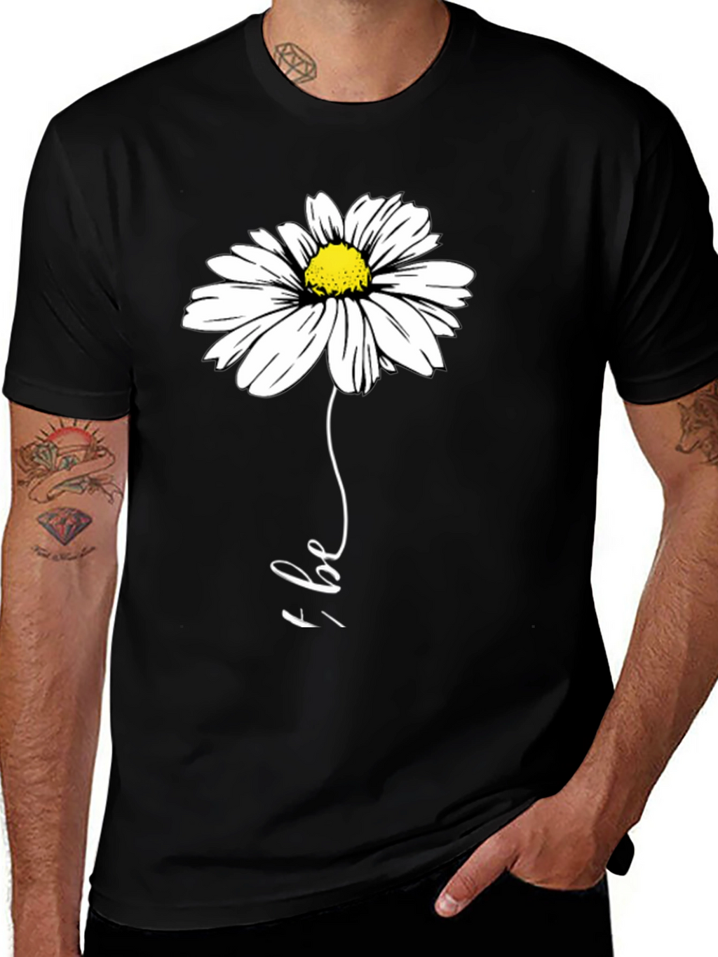 Daisy Be Graphic Tee - Black