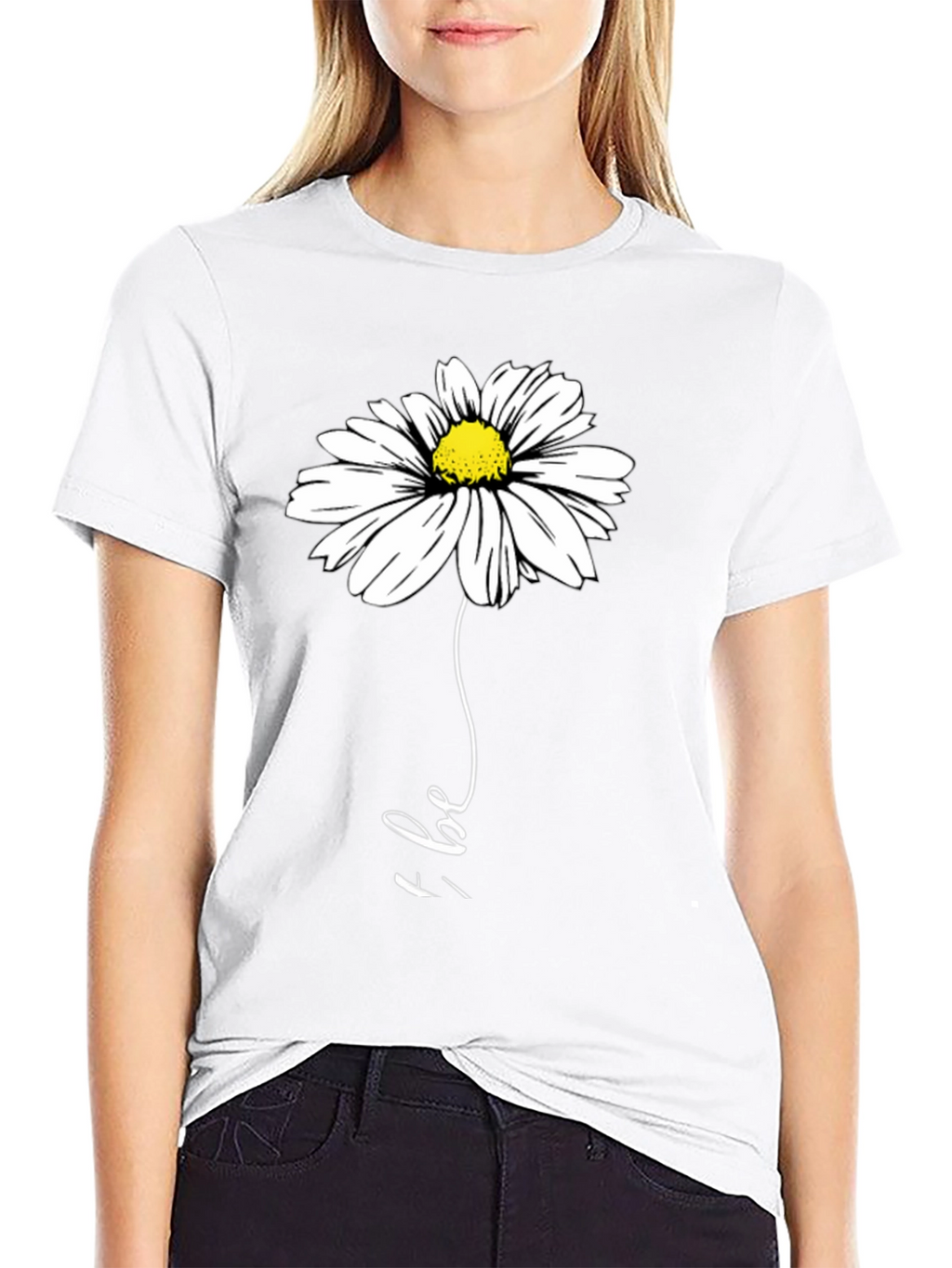 Daisy Be Graphic Tee - Black