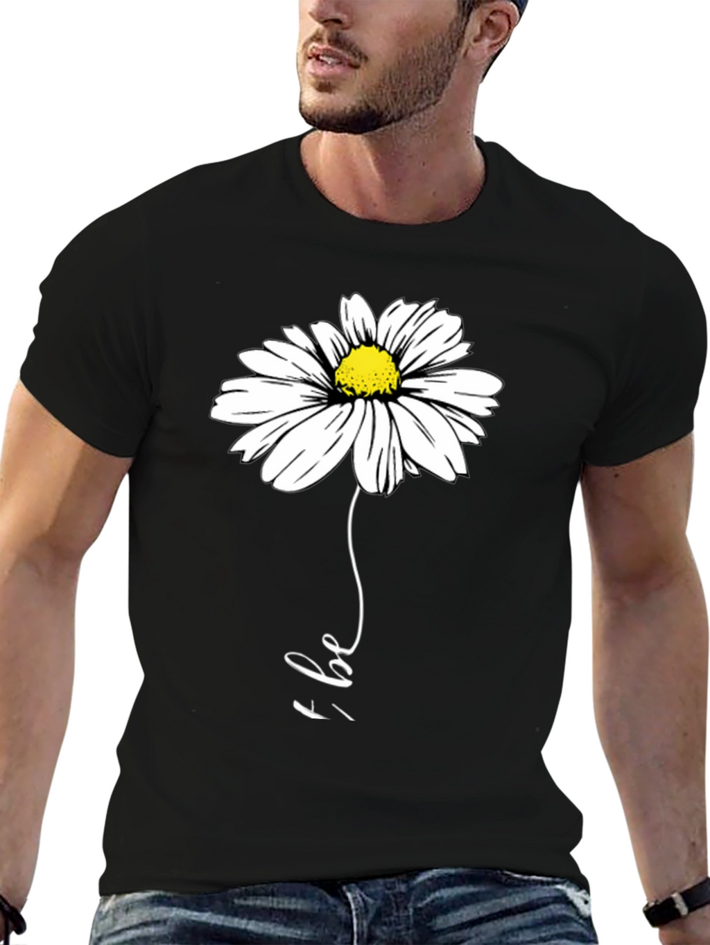 Daisy Be Graphic Tee - Black
