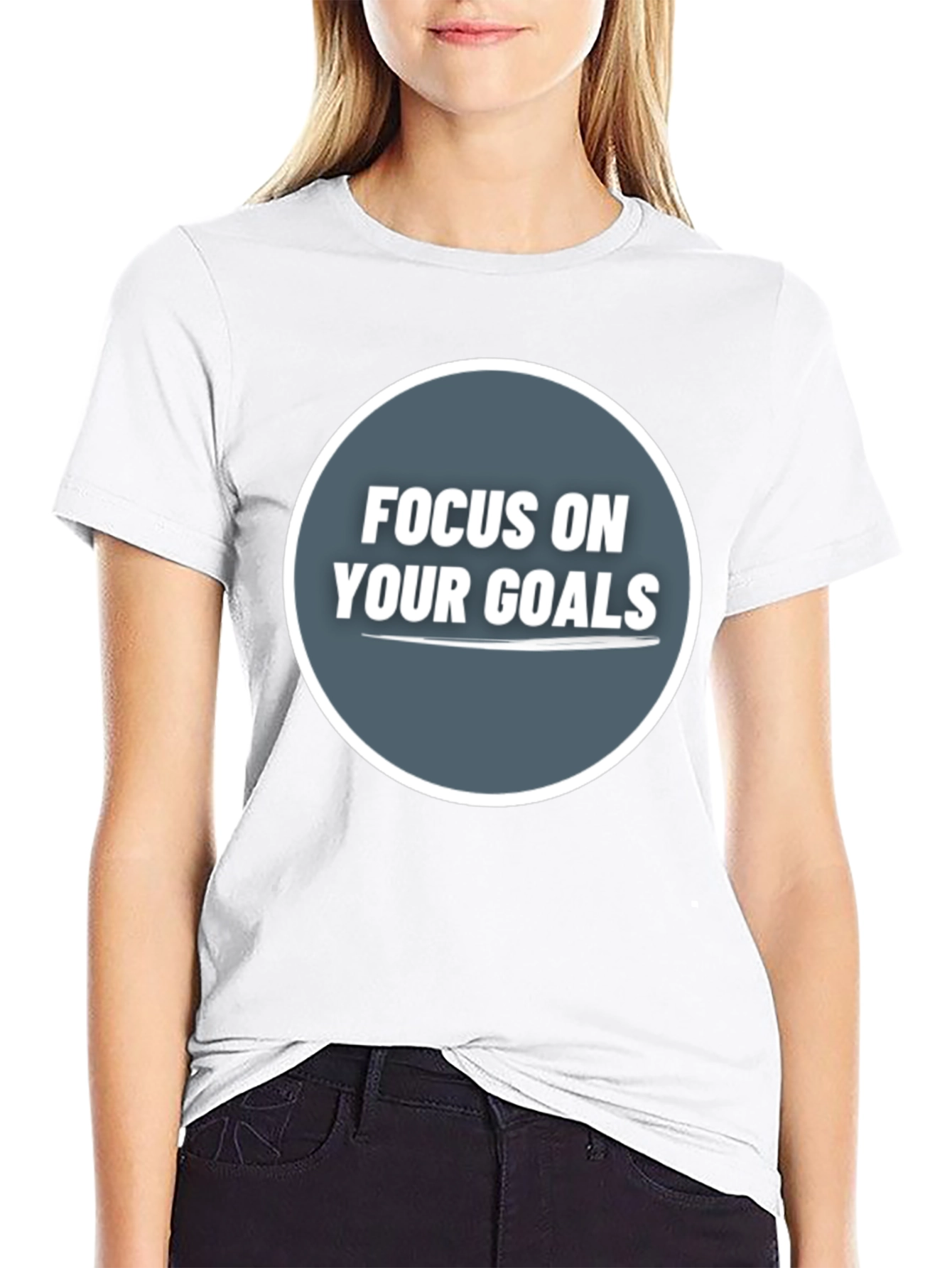 Focus On Your Goals Graphic Tee - Motivational Shirt