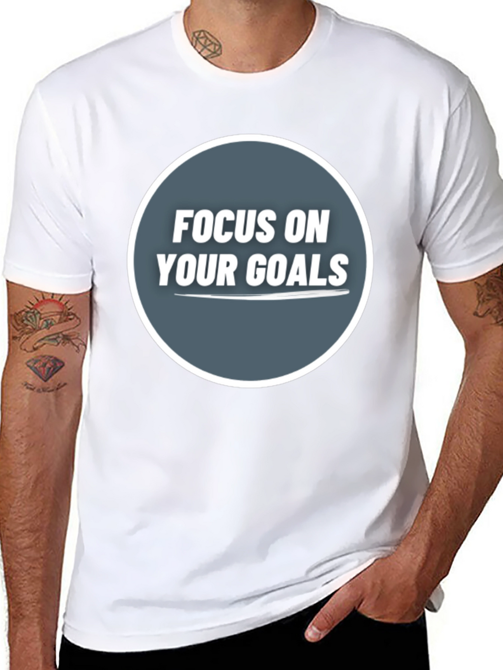 Focus On Your Goals Graphic Tee - Motivational Shirt