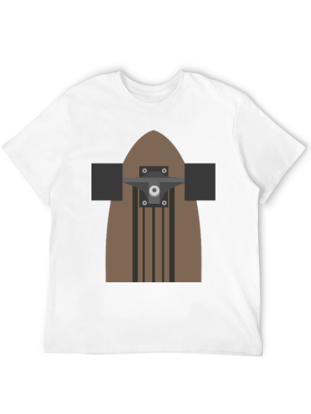 Skateboard Graphic T-Shirt - Casual Black Tee
