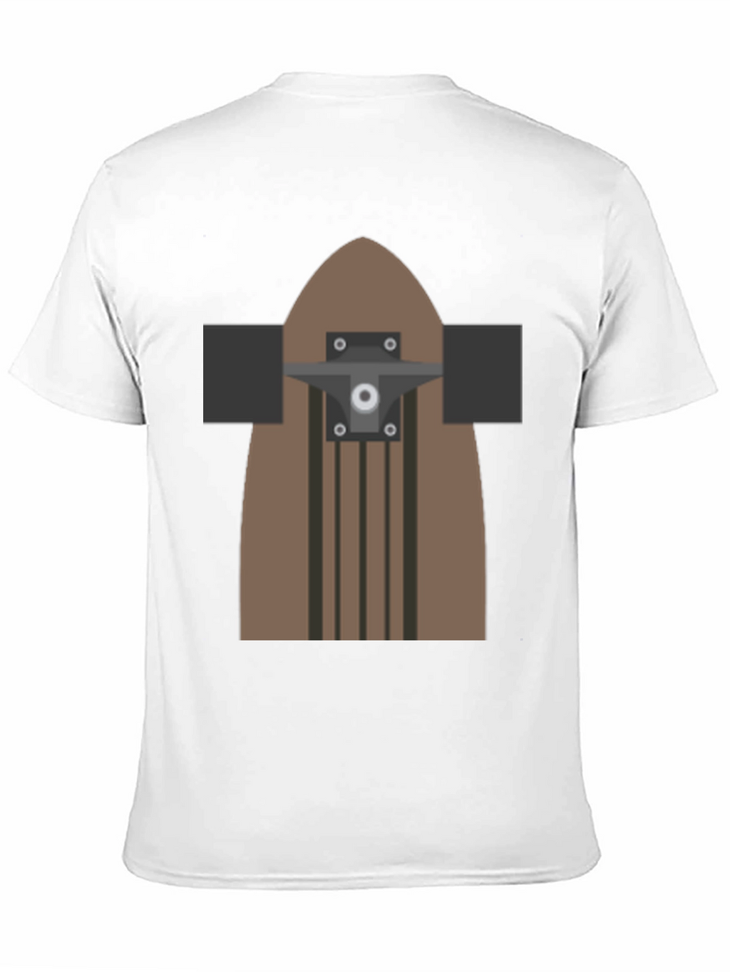 Skateboard Graphic T-Shirt - Casual Black Tee