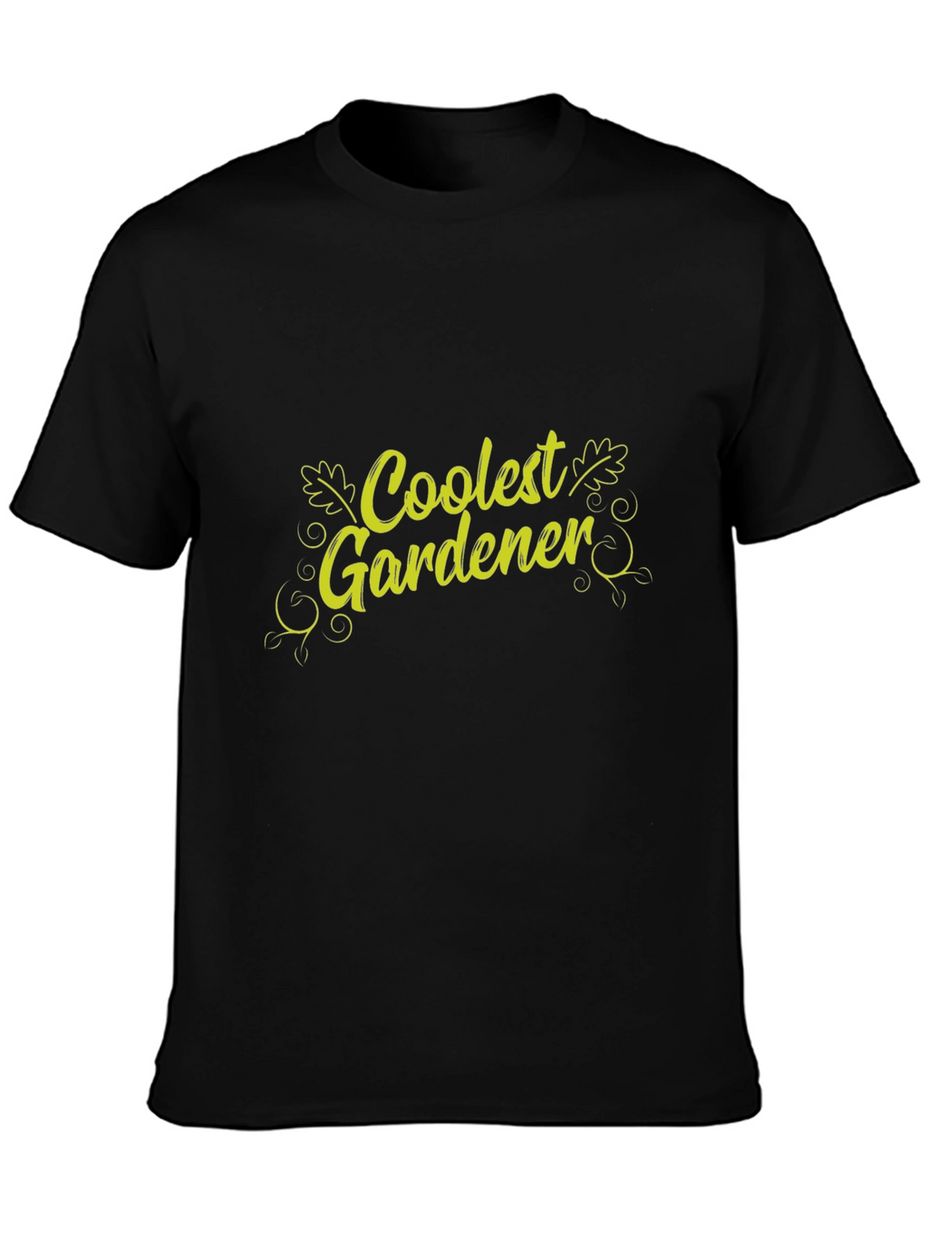 Coolest Gardener Graphic T-Shirt - Black