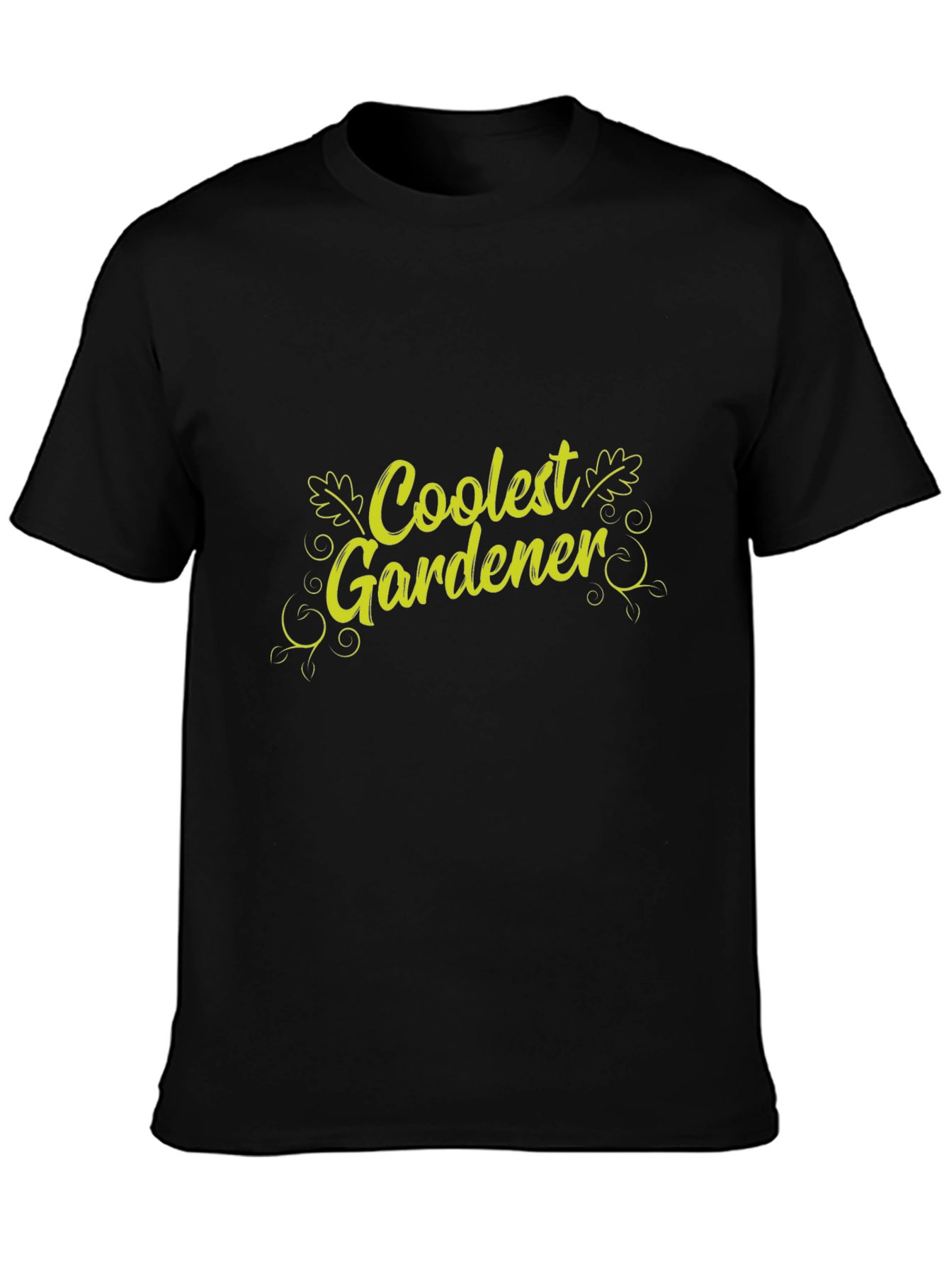 Coolest Gardener Graphic T-Shirt - Black