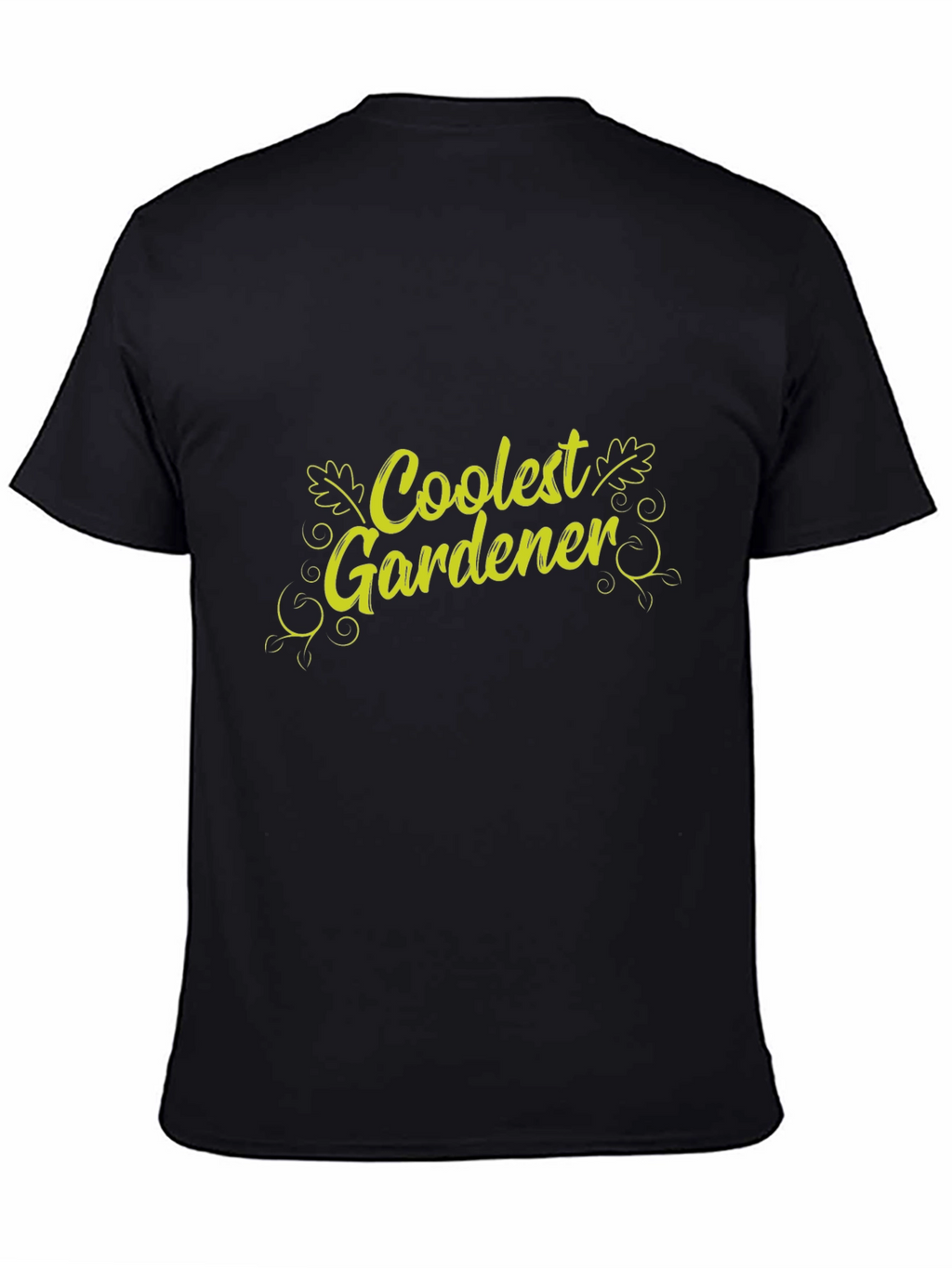 Coolest Gardener Graphic T-Shirt - Black