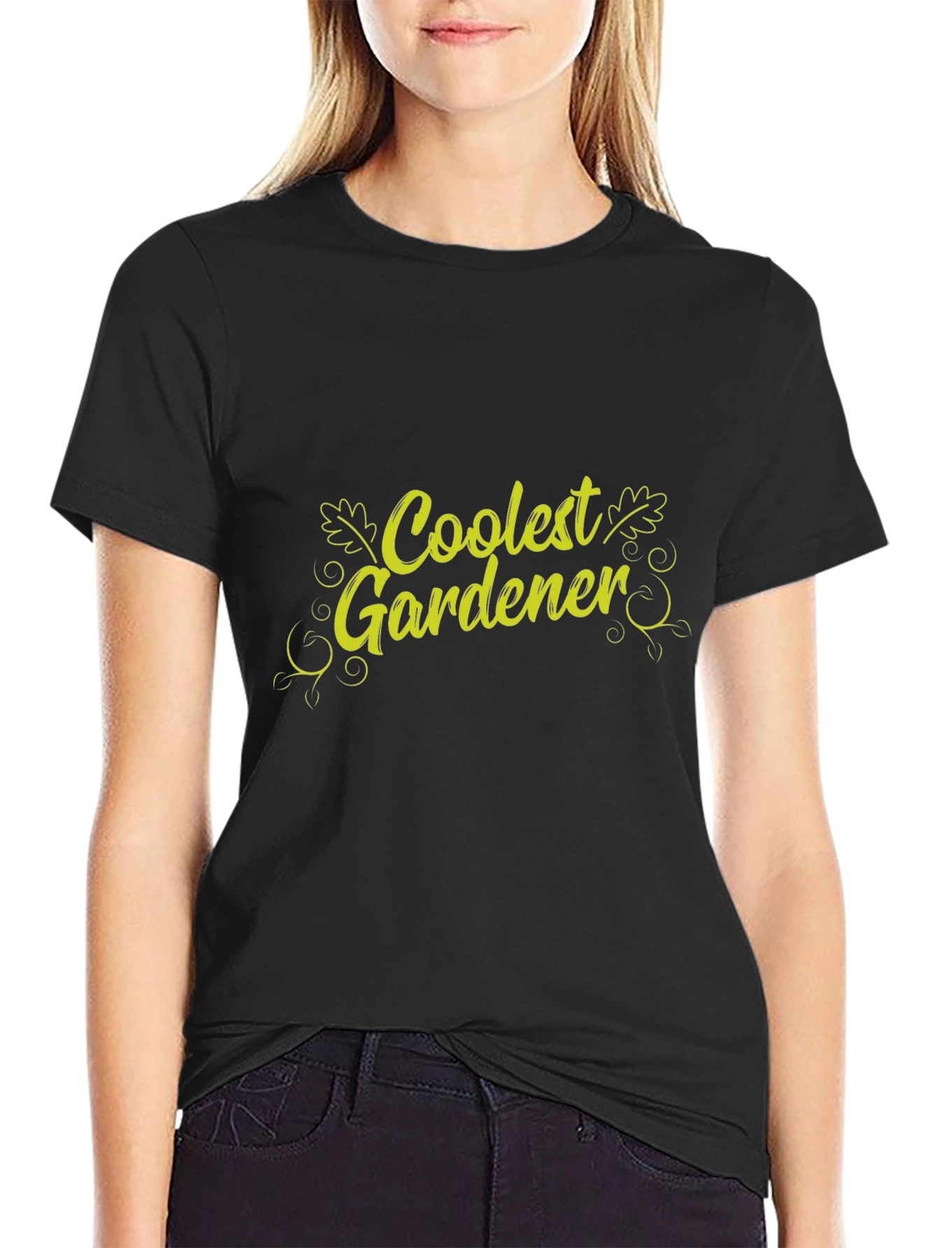 Coolest Gardener Graphic T-Shirt - Black