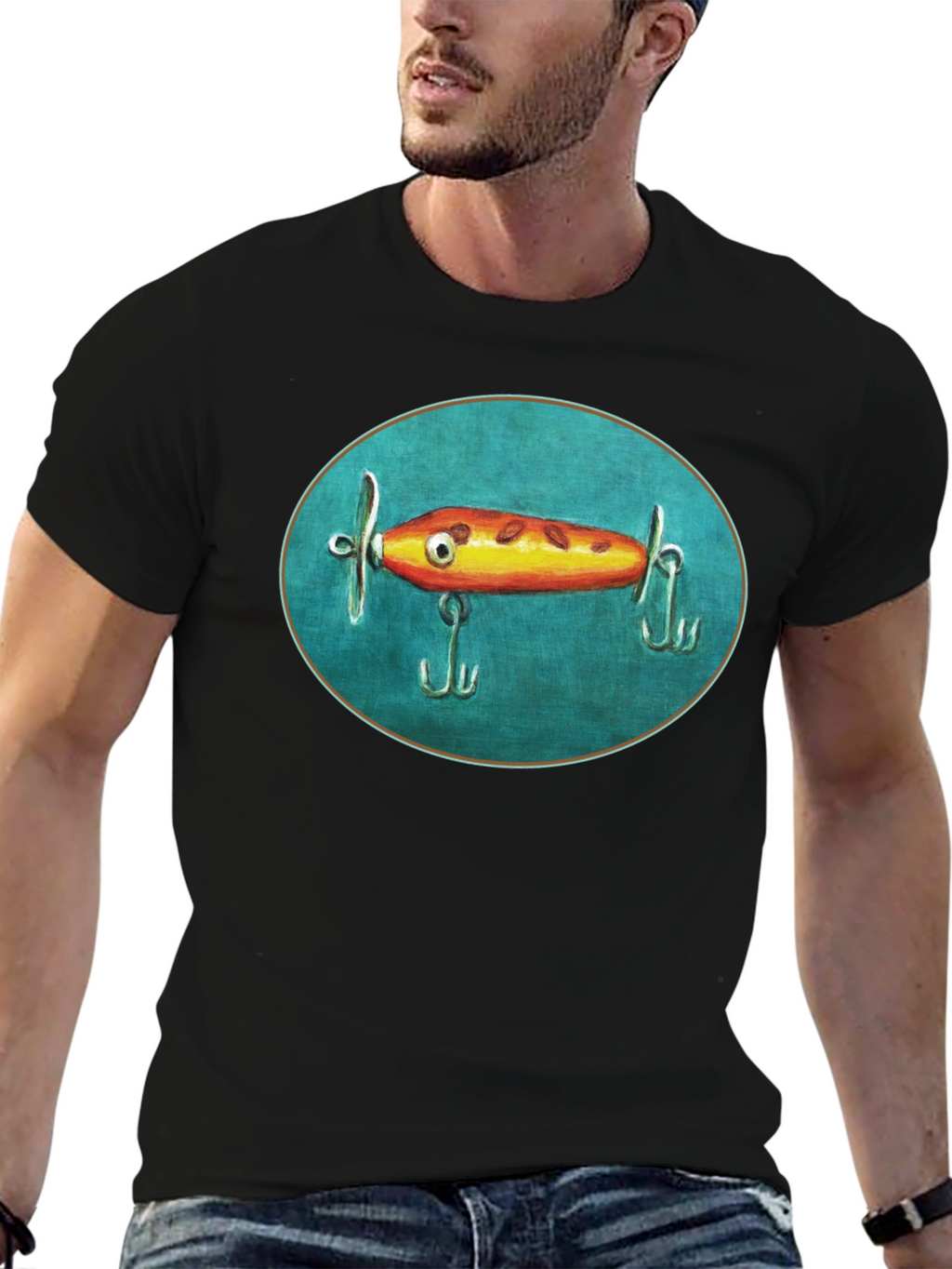 Fishing Lure Graphic Tee - Unique Anglers Style!