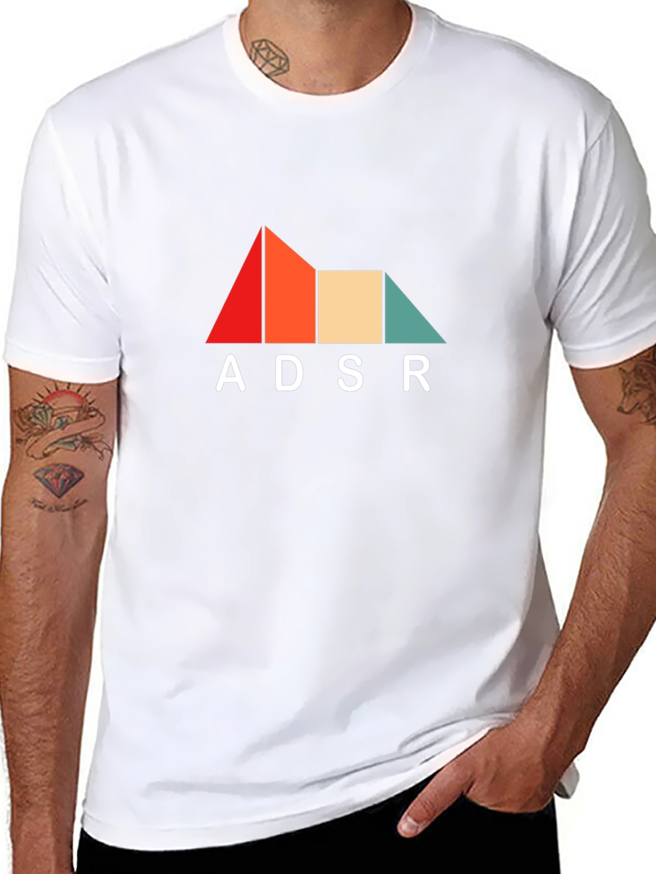 ADSR Graphic Tee - Retro Synth Design