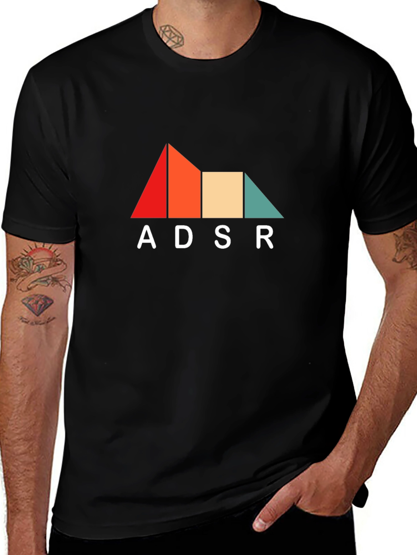 ADSR Graphic Tee - Retro Synth Design