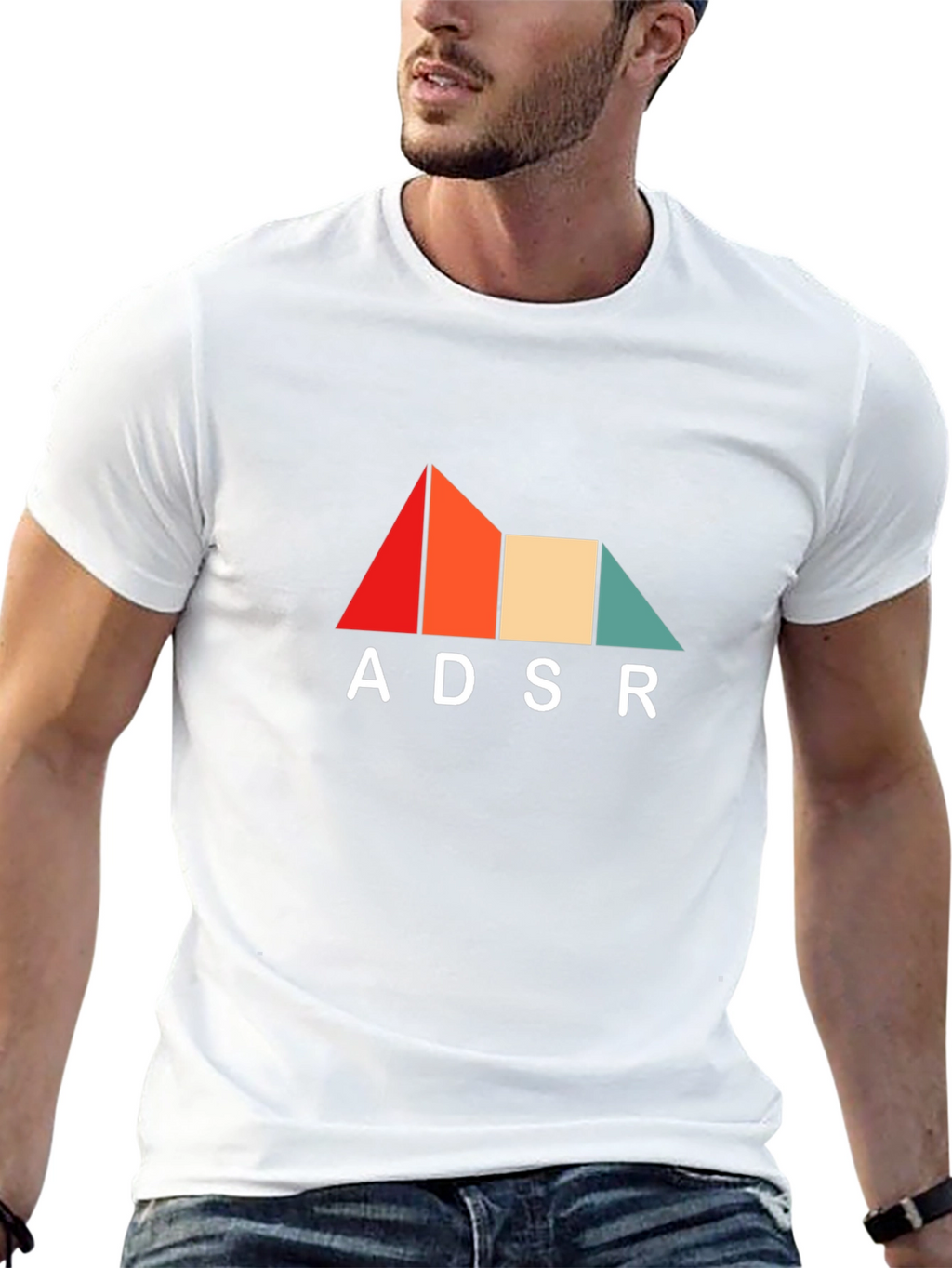 ADSR Graphic Tee - Retro Synth Design
