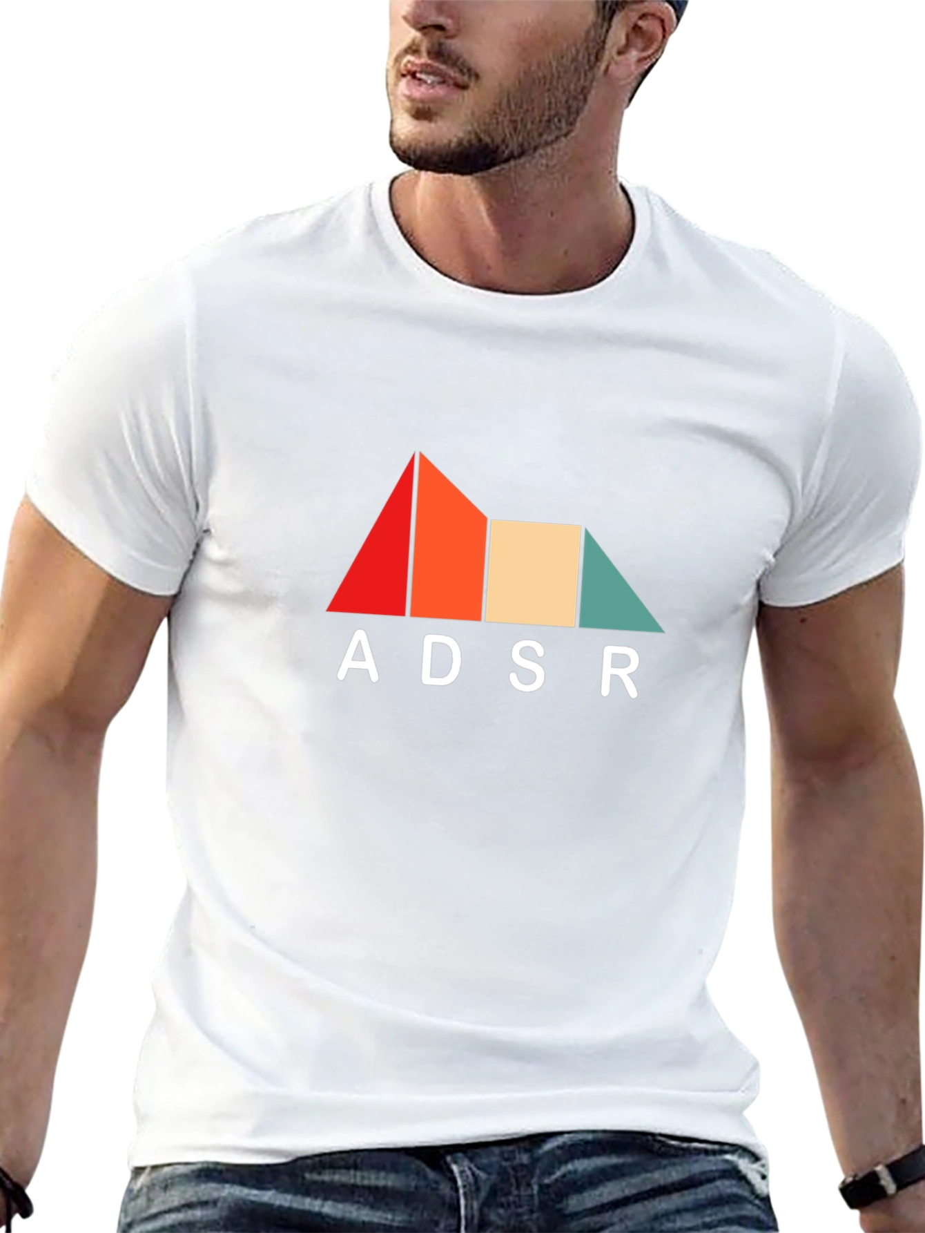 ADSR Graphic Tee - Retro Synth Design