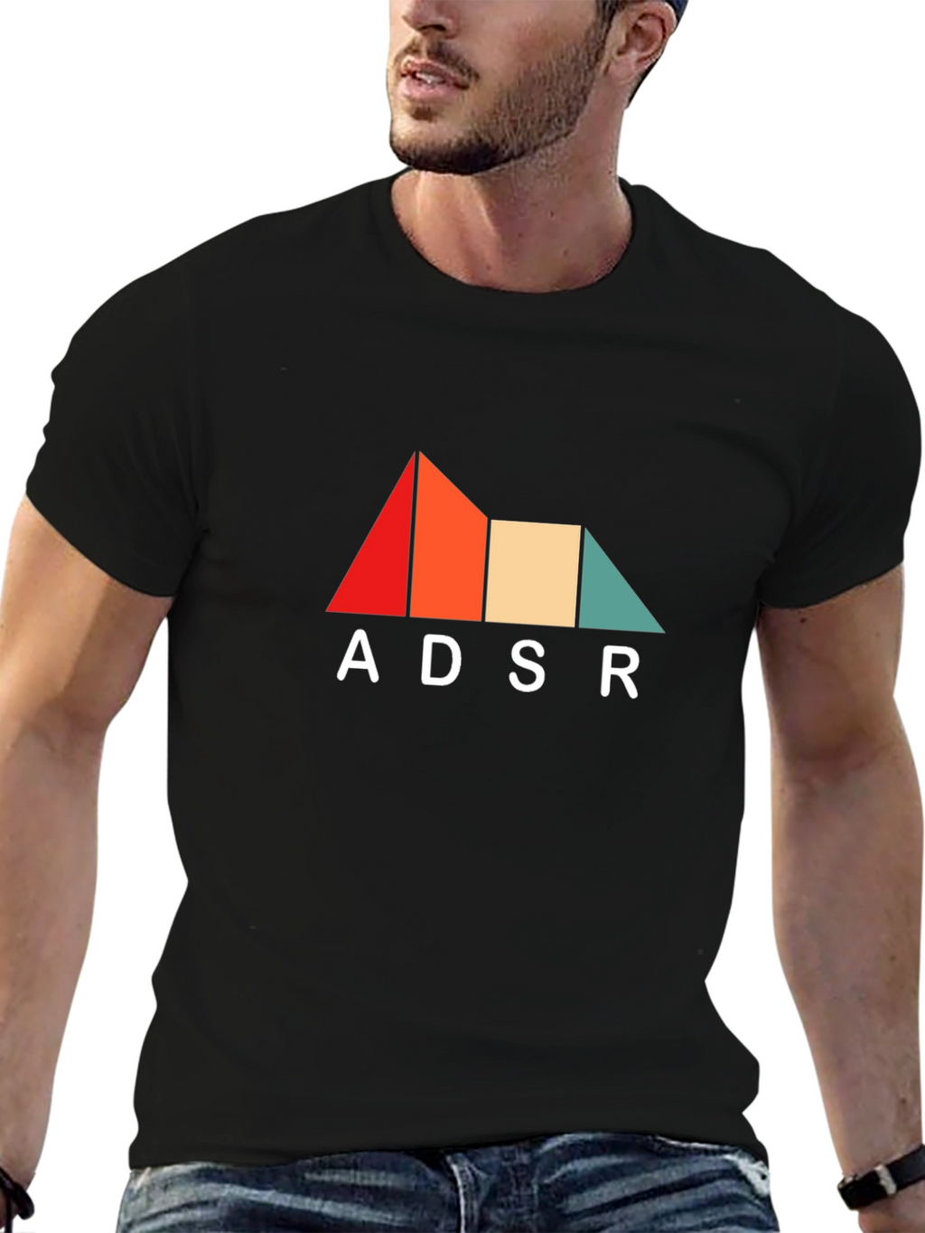 ADSR Graphic Tee - Retro Synth Design