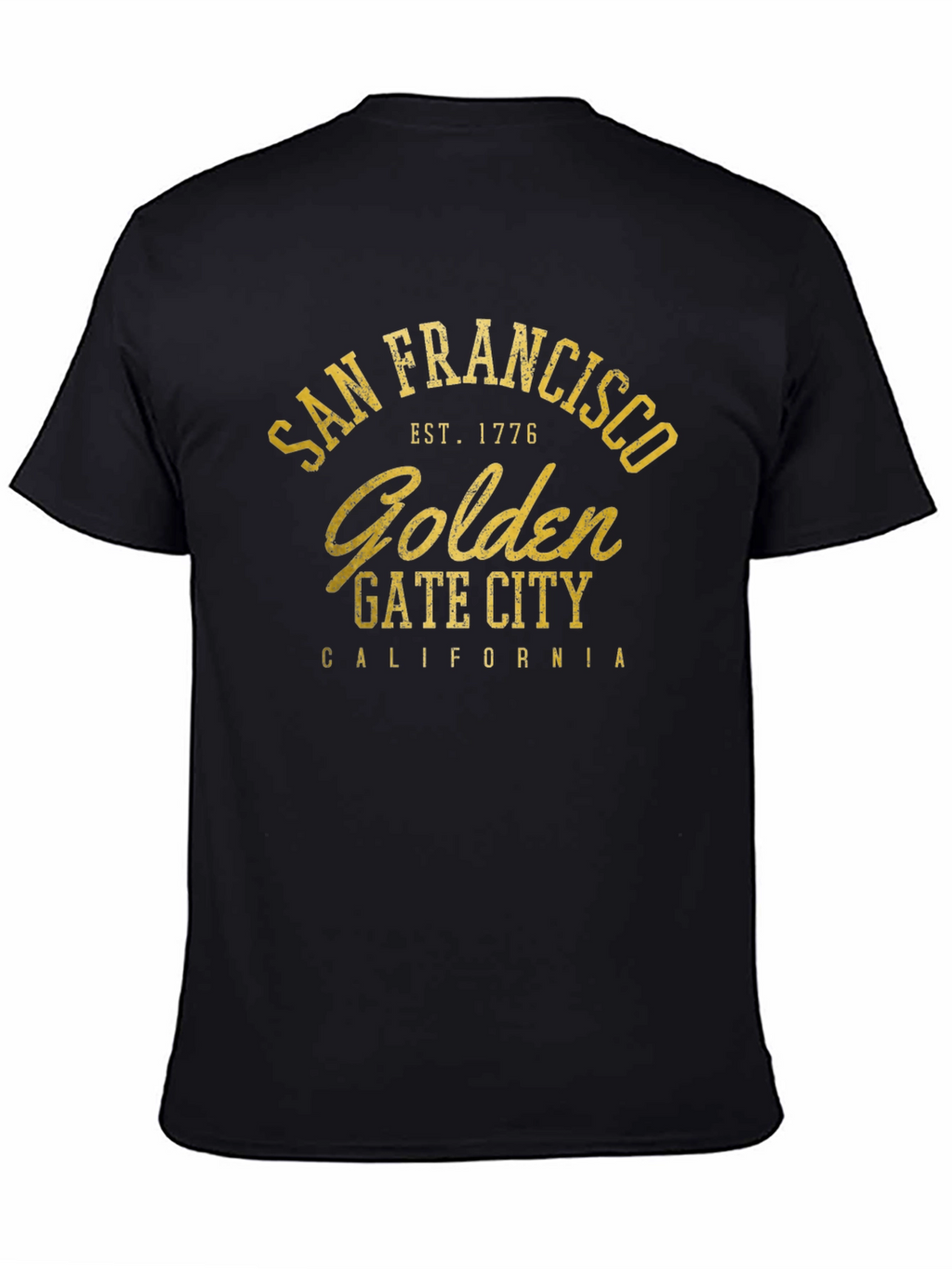 San Francisco Golden Gate City Black T-Shirt
