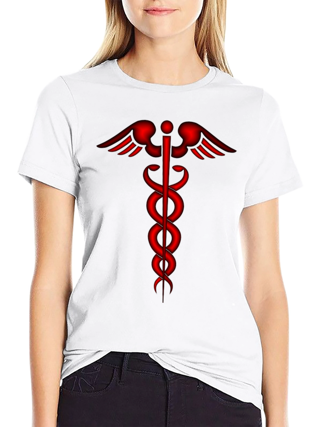 Medical Caduceus Symbol Graphic Tee