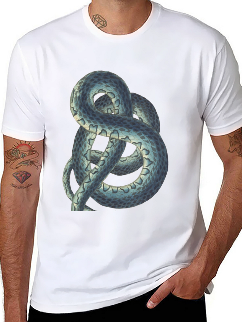 Snake Graphic Tee - Cool Reptile Design