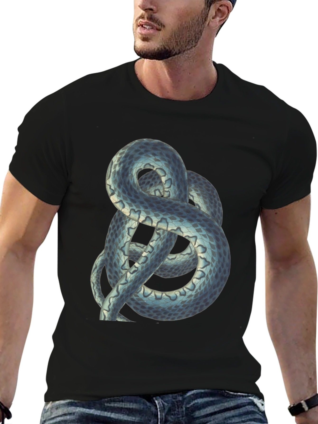 Snake Graphic Tee - Cool Reptile Design