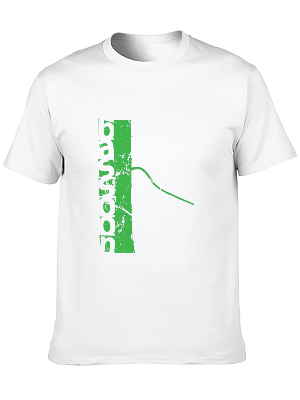 Retro Vertical Green Graphic Tee