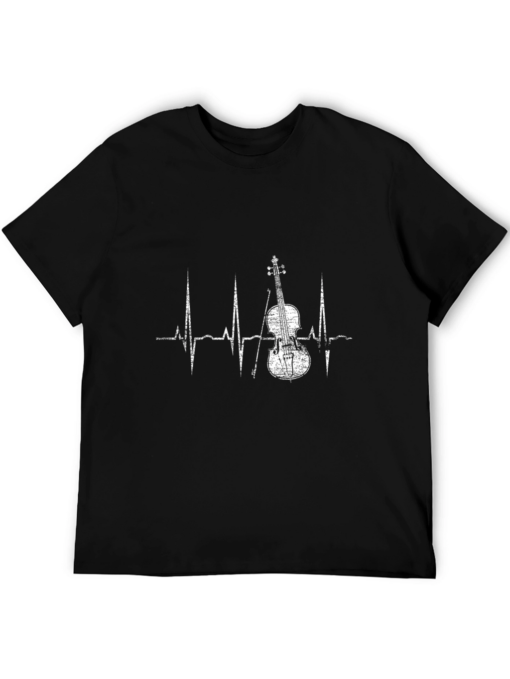 Violin Heartbeat T-Shirt - Music Lover Tee