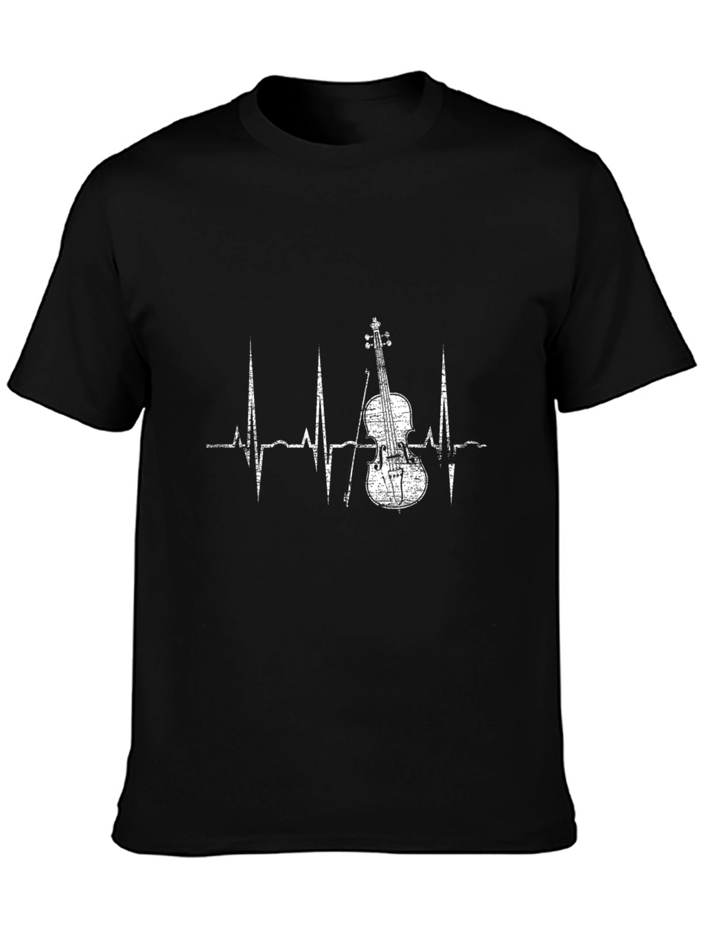 Violin Heartbeat T-Shirt - Music Lover Tee