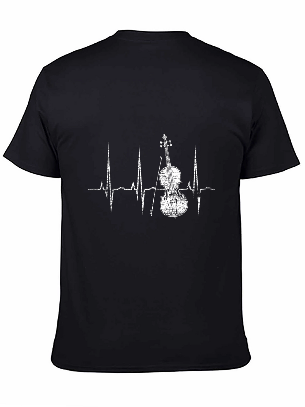 Violin Heartbeat T-Shirt - Music Lover Tee