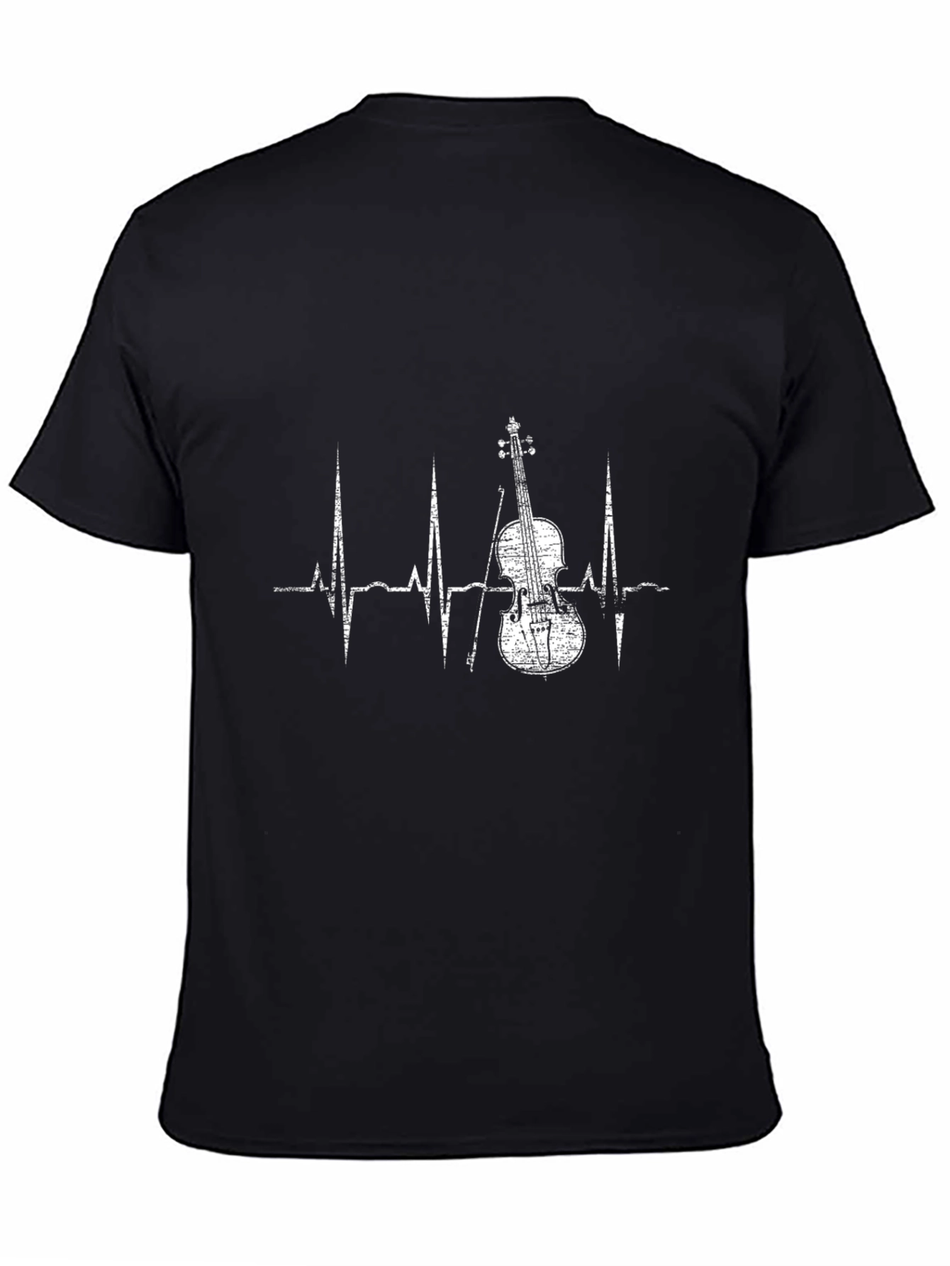 Violin Heartbeat T-Shirt - Music Lover Tee
