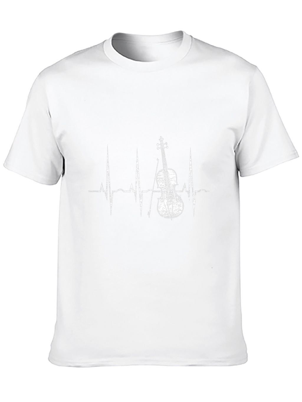 Violin Heartbeat T-Shirt - Music Lover Tee
