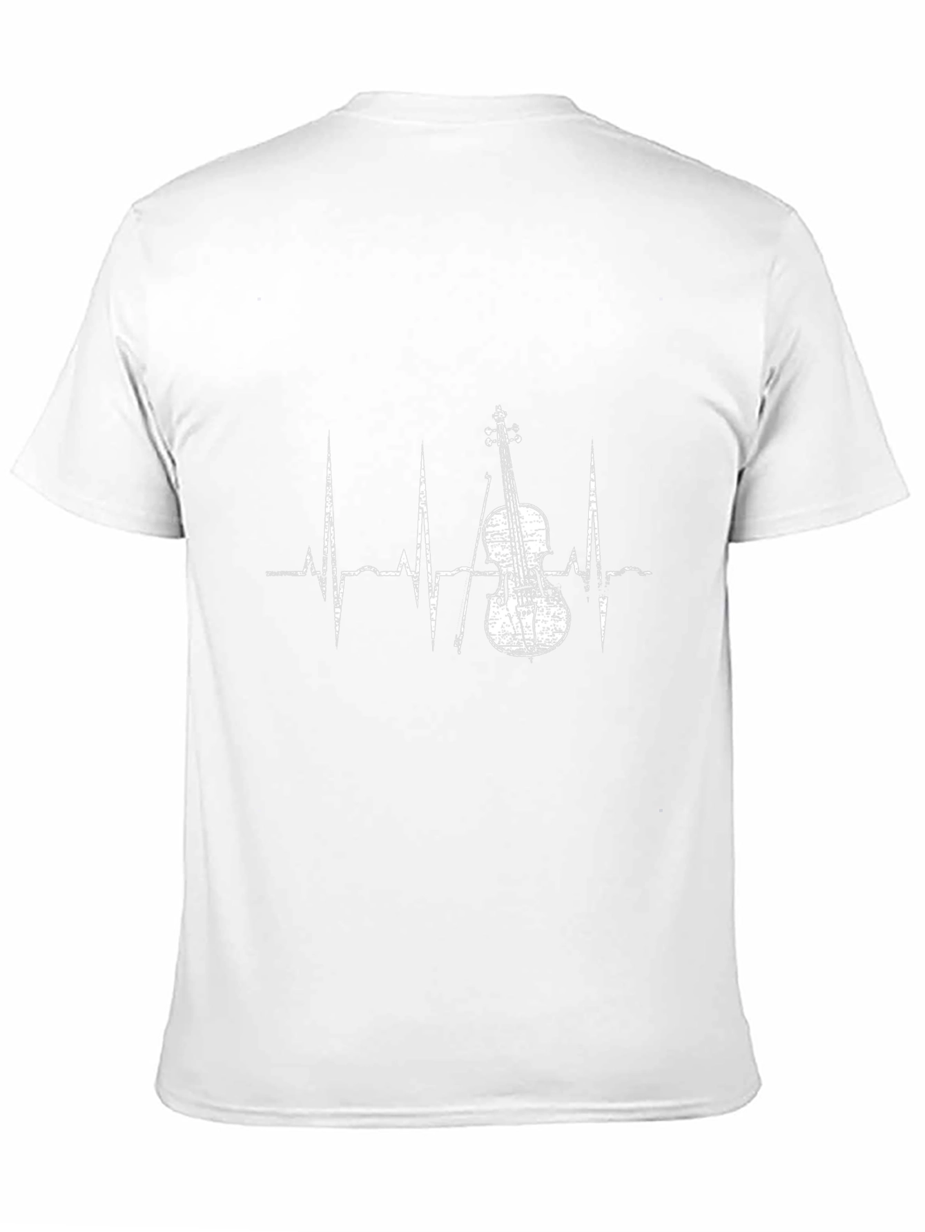 Violin Heartbeat T-Shirt - Music Lover Tee