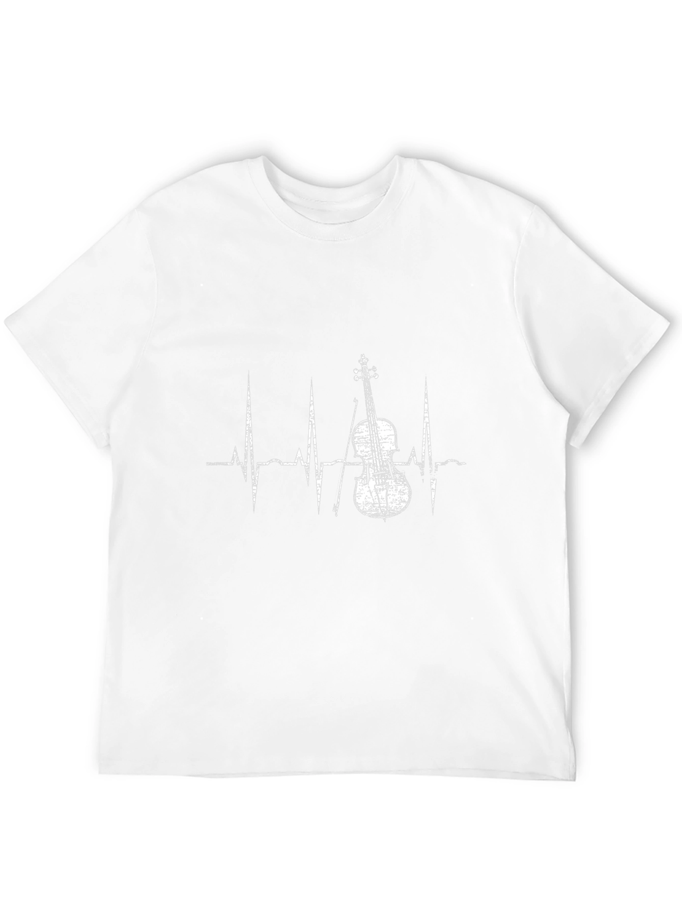 Violin Heartbeat T-Shirt - Music Lover Tee