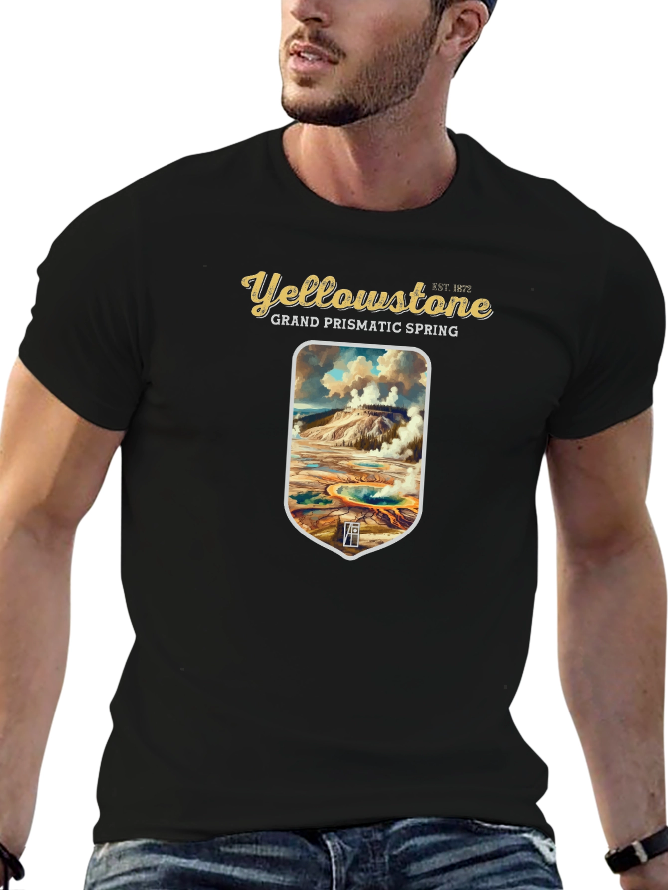 Yellowstone Grand Prismatic Spring Graphic Tee