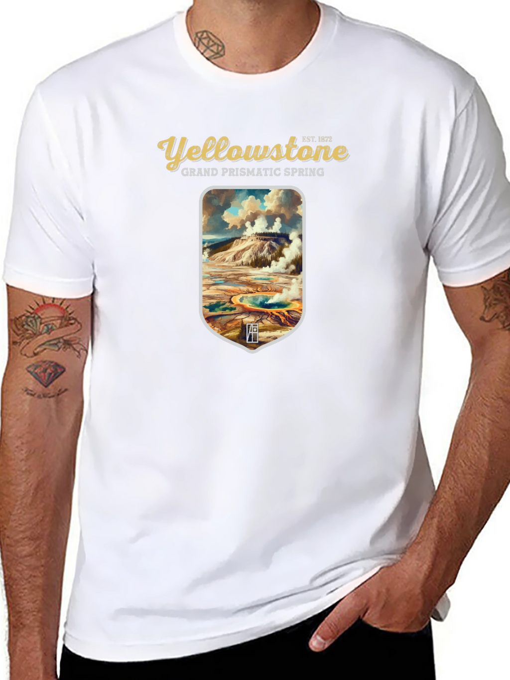 Yellowstone Grand Prismatic Spring Graphic Tee