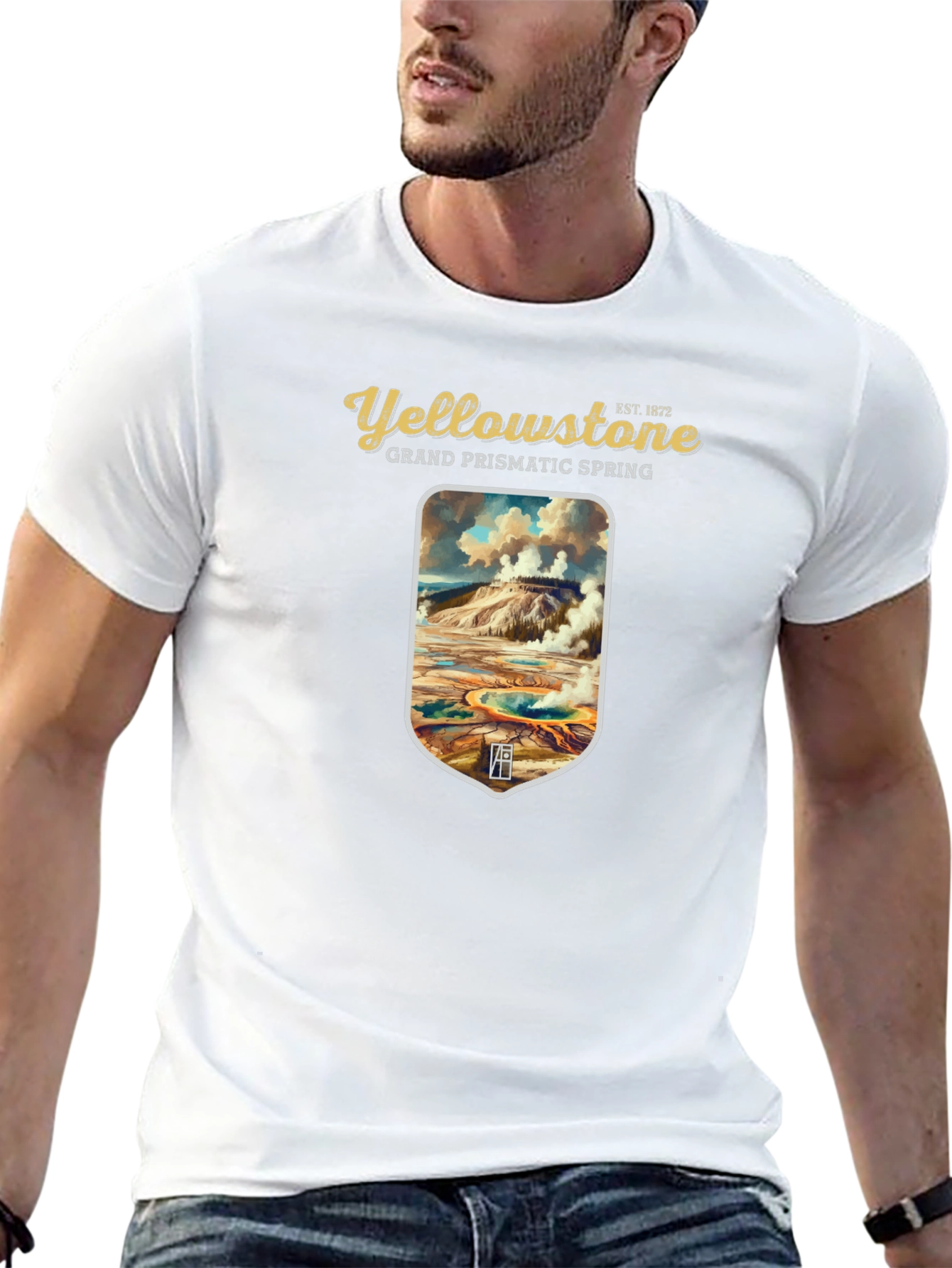 Yellowstone Grand Prismatic Spring Graphic Tee