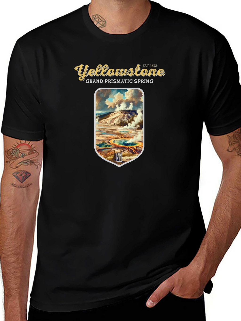 Yellowstone Grand Prismatic Spring Graphic Tee