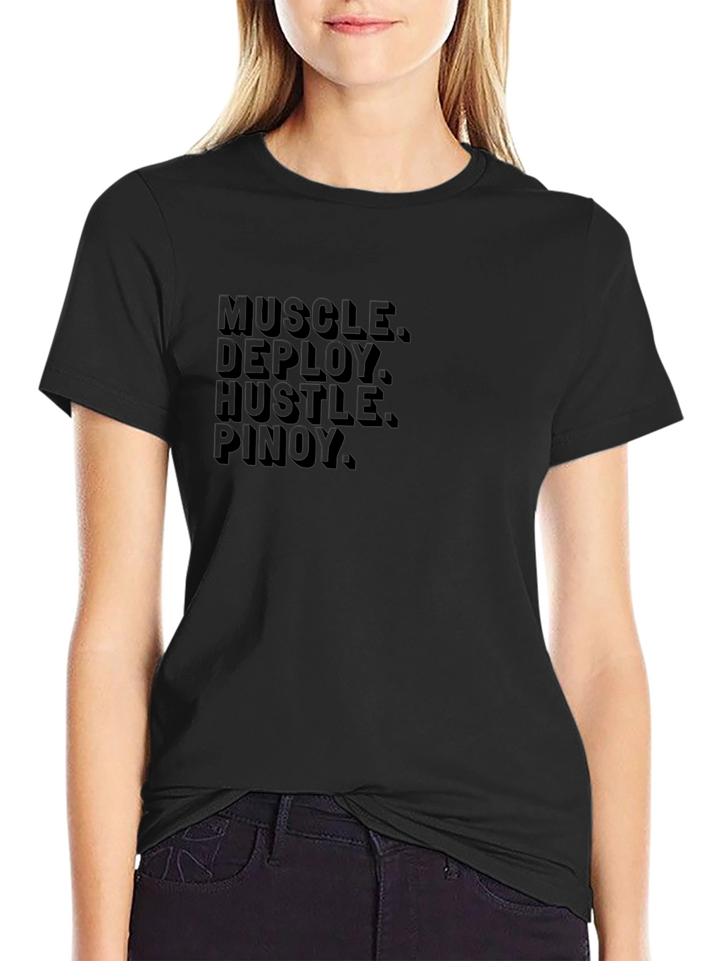 Muscle Deploy Hustle Pinoy Graphic Tee