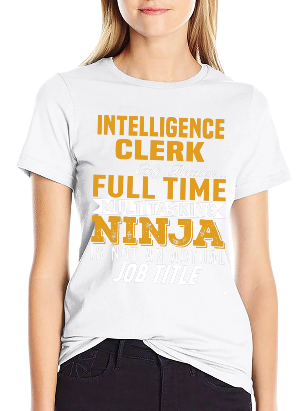 Intelligence Clerk Full-Time Ninja T-Shirt