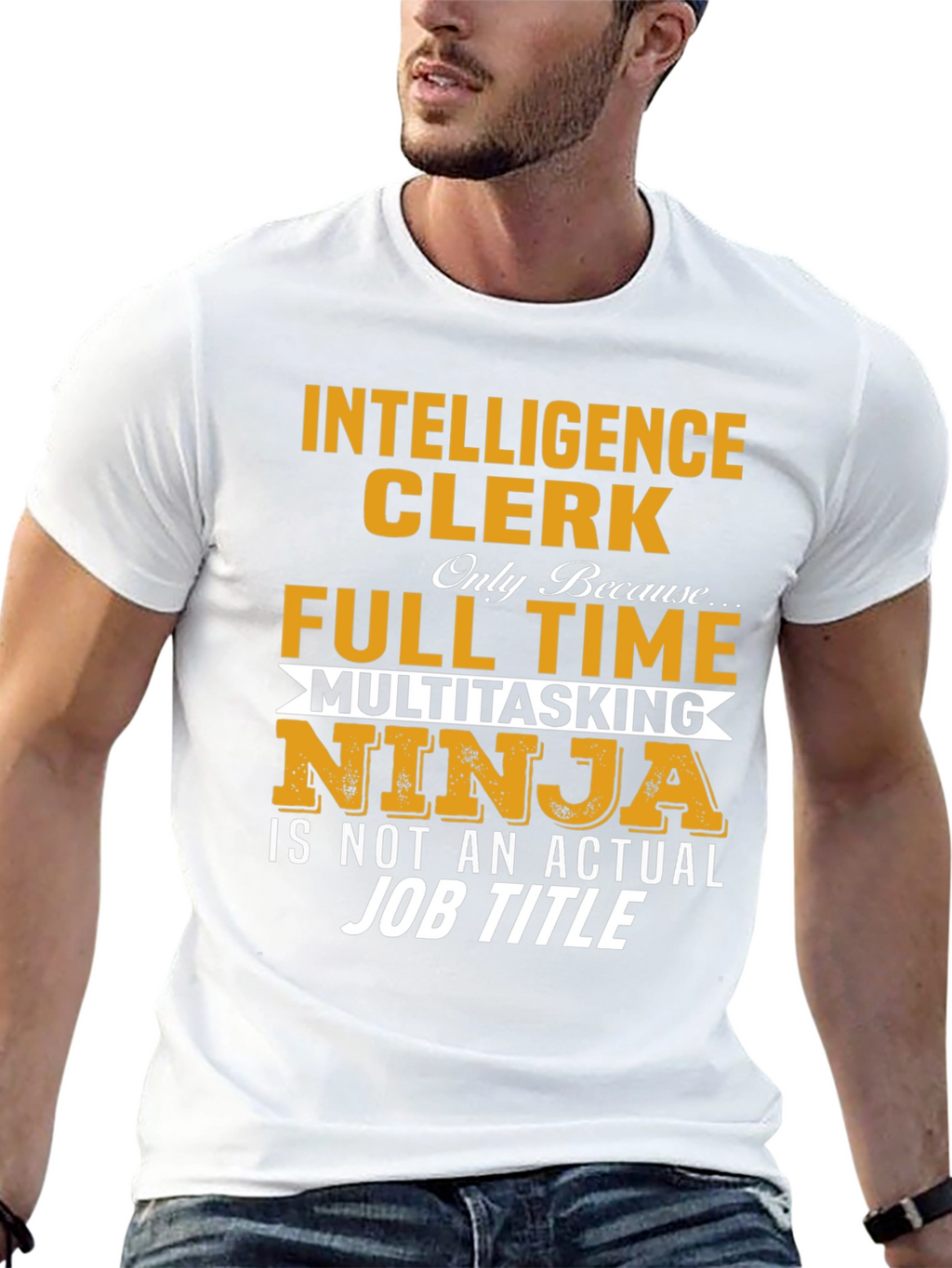Intelligence Clerk Full-Time Ninja T-Shirt