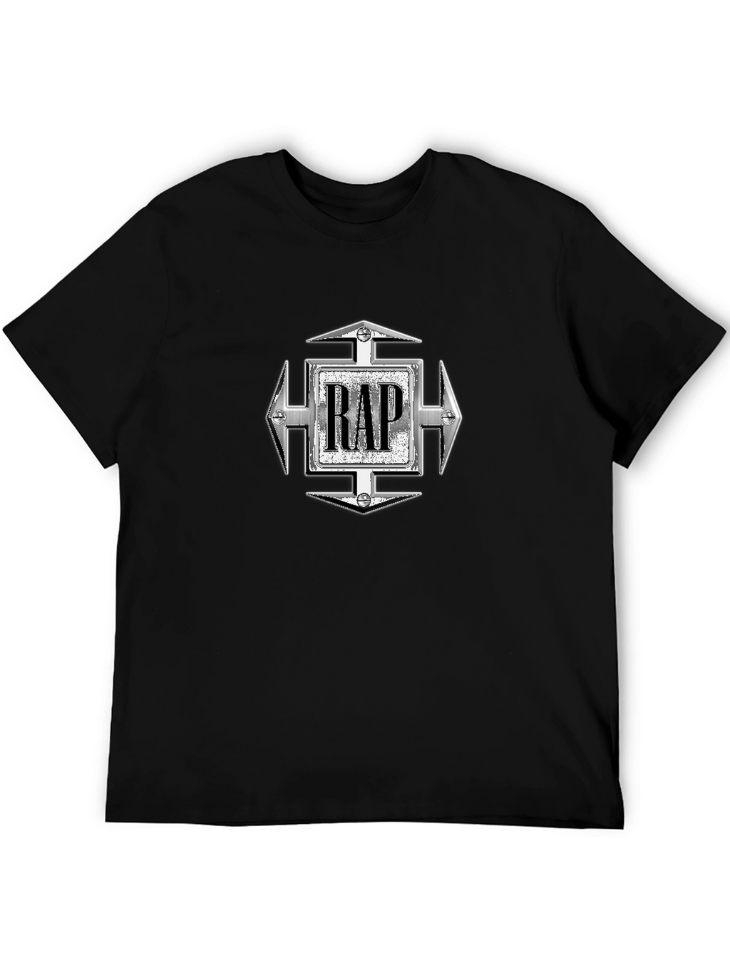Retro RAP Graphic Black T-Shirt