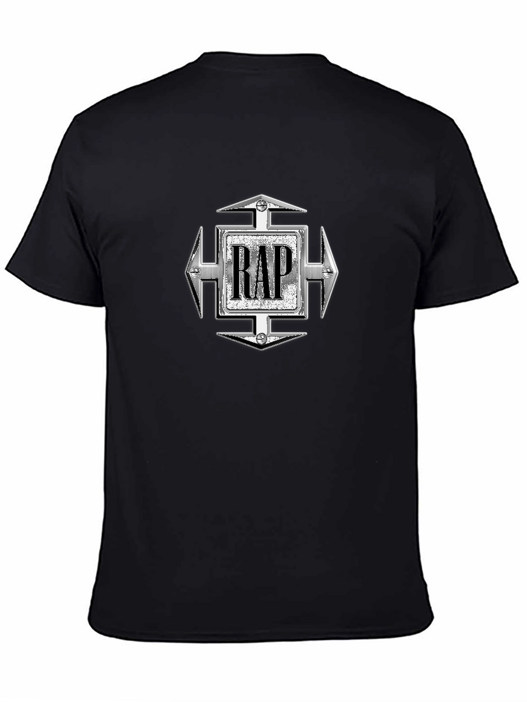 Retro RAP Graphic Black T-Shirt