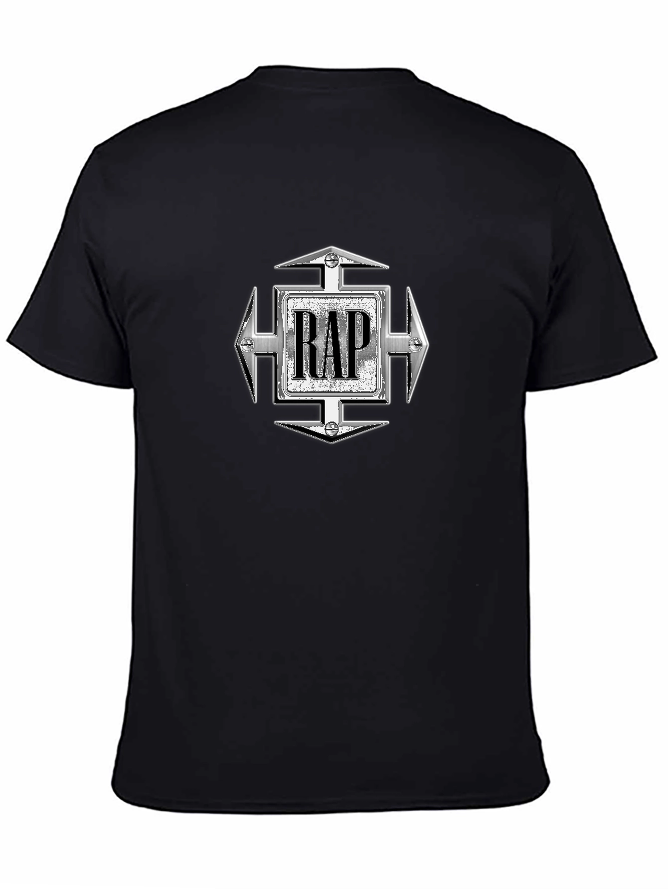 Retro RAP Graphic Black T-Shirt