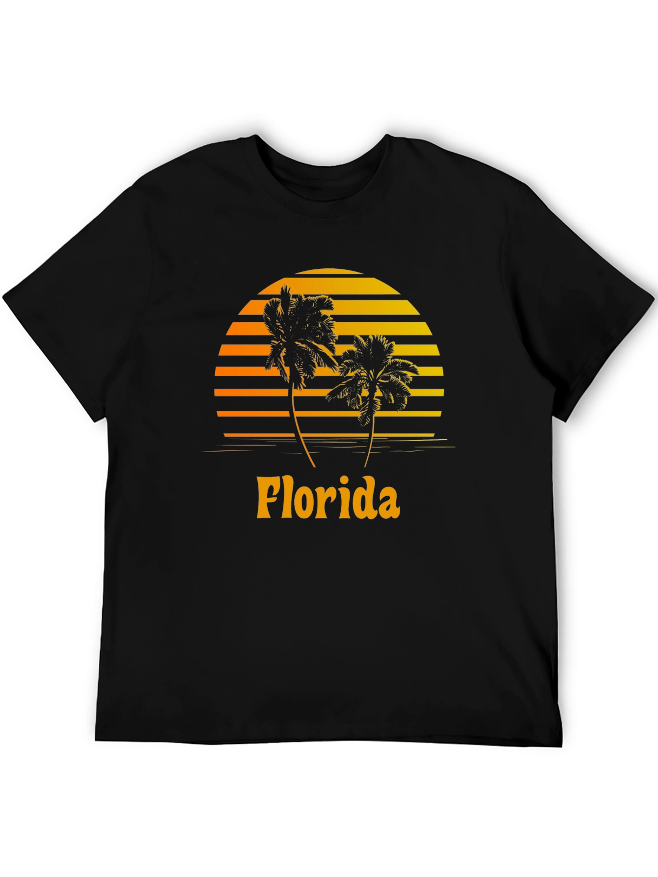 Florida Palm Tree Sunset Graphic Tee