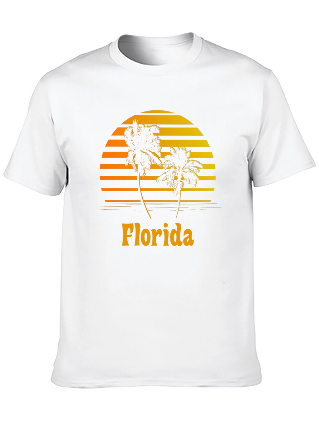 Florida Palm Tree Sunset Graphic Tee