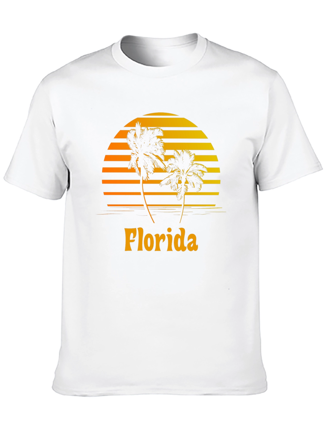 Florida Palm Tree Sunset Graphic Tee