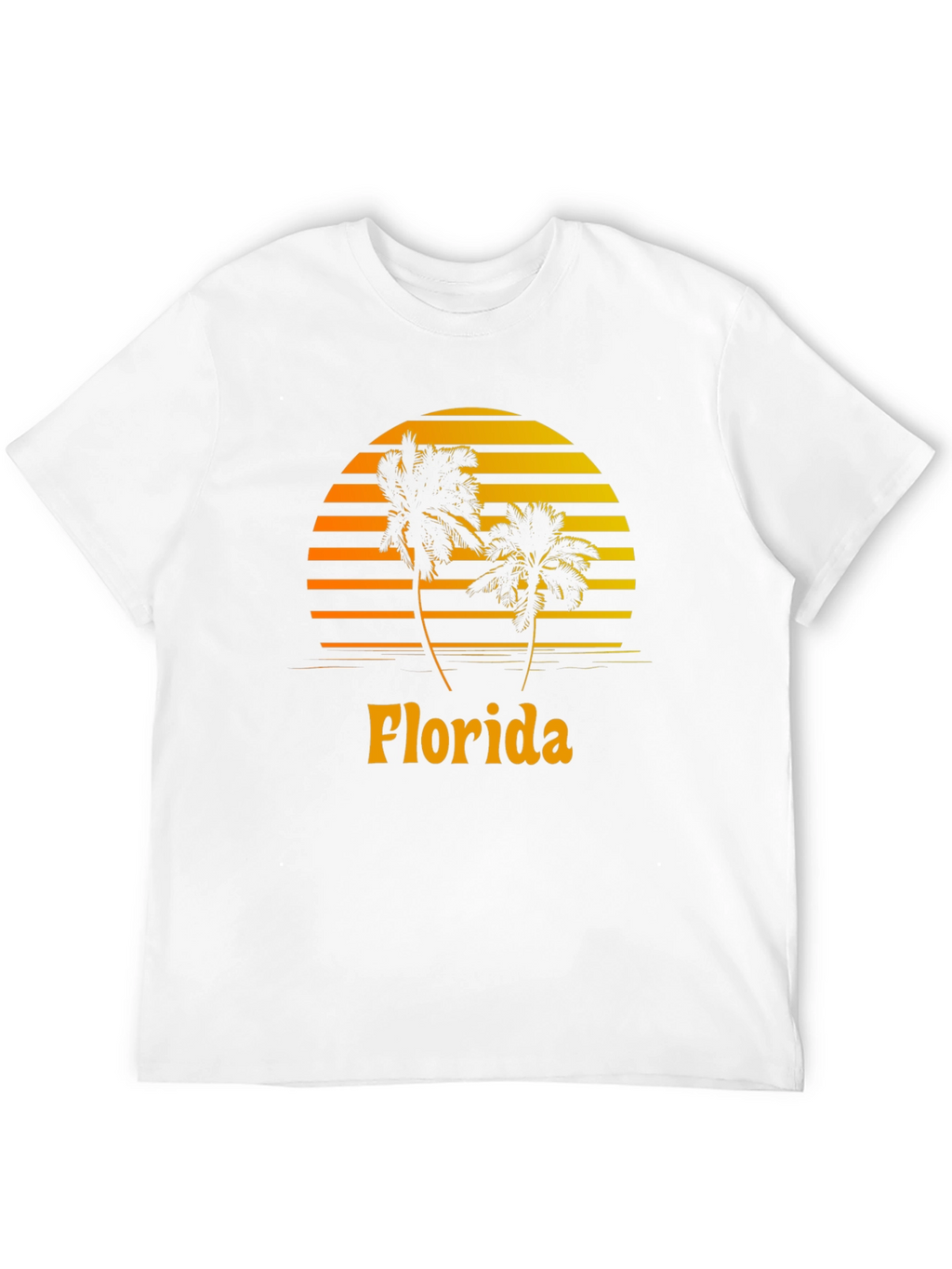 Florida Palm Tree Sunset Graphic Tee