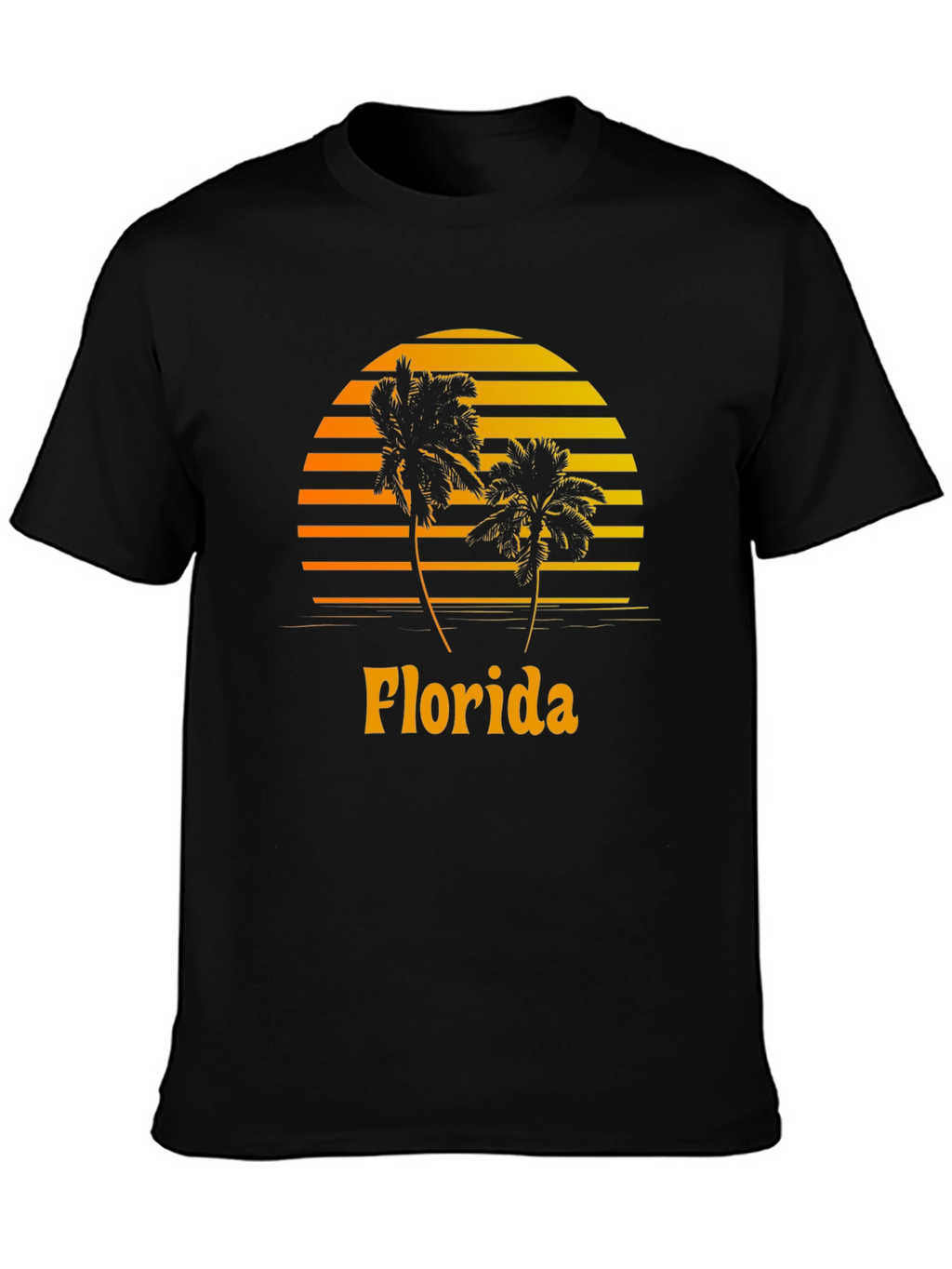 Florida Palm Tree Sunset Graphic Tee