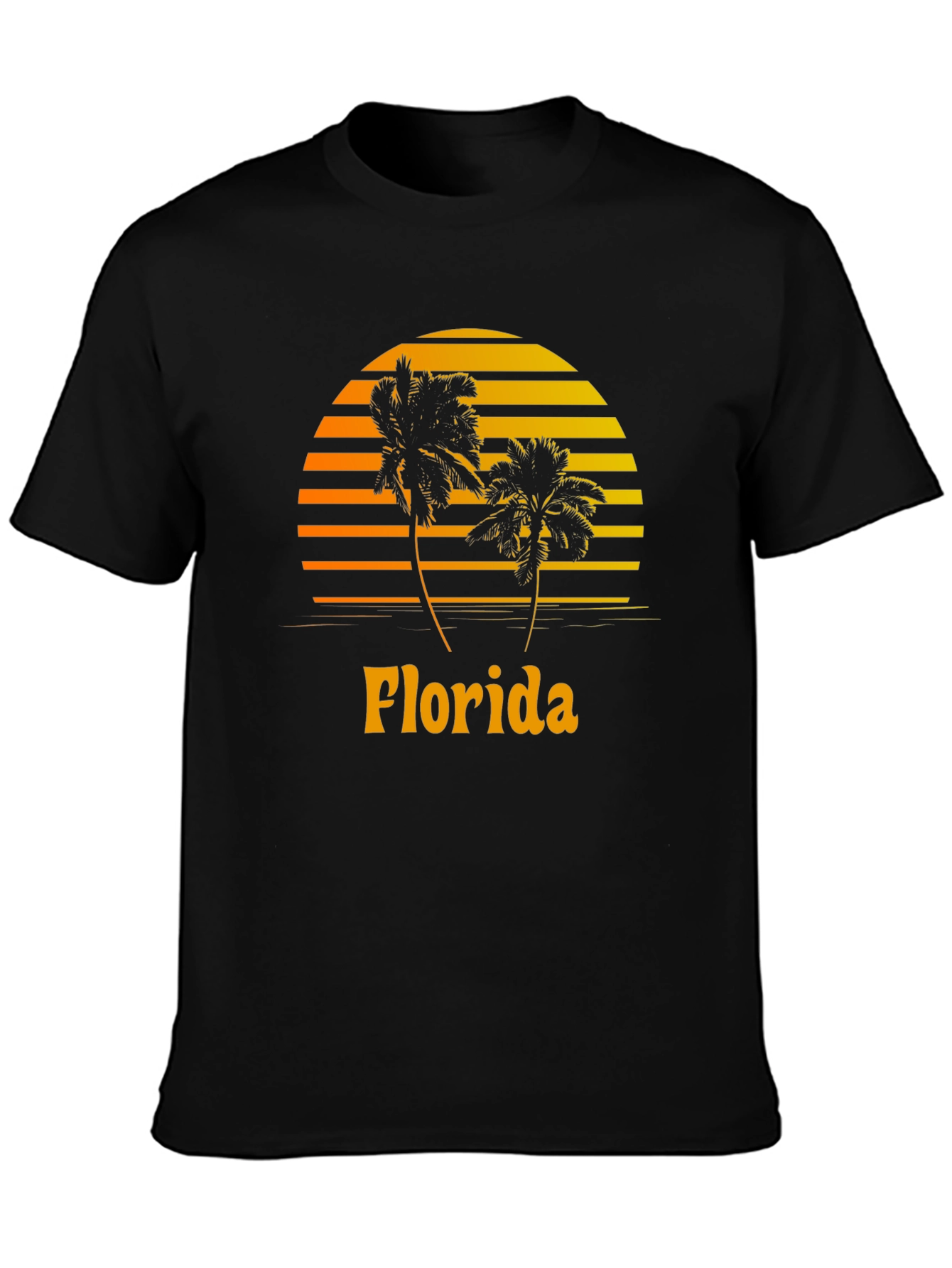 Florida Palm Tree Sunset Graphic Tee