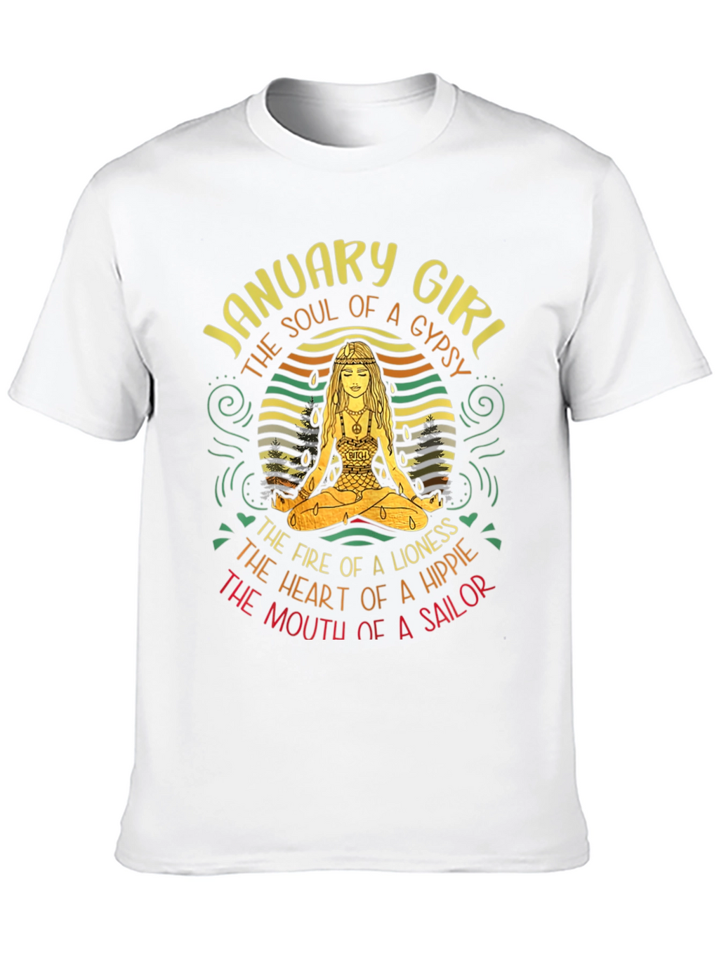 January Girl Gypsy Hippie Sailor T-Shirt