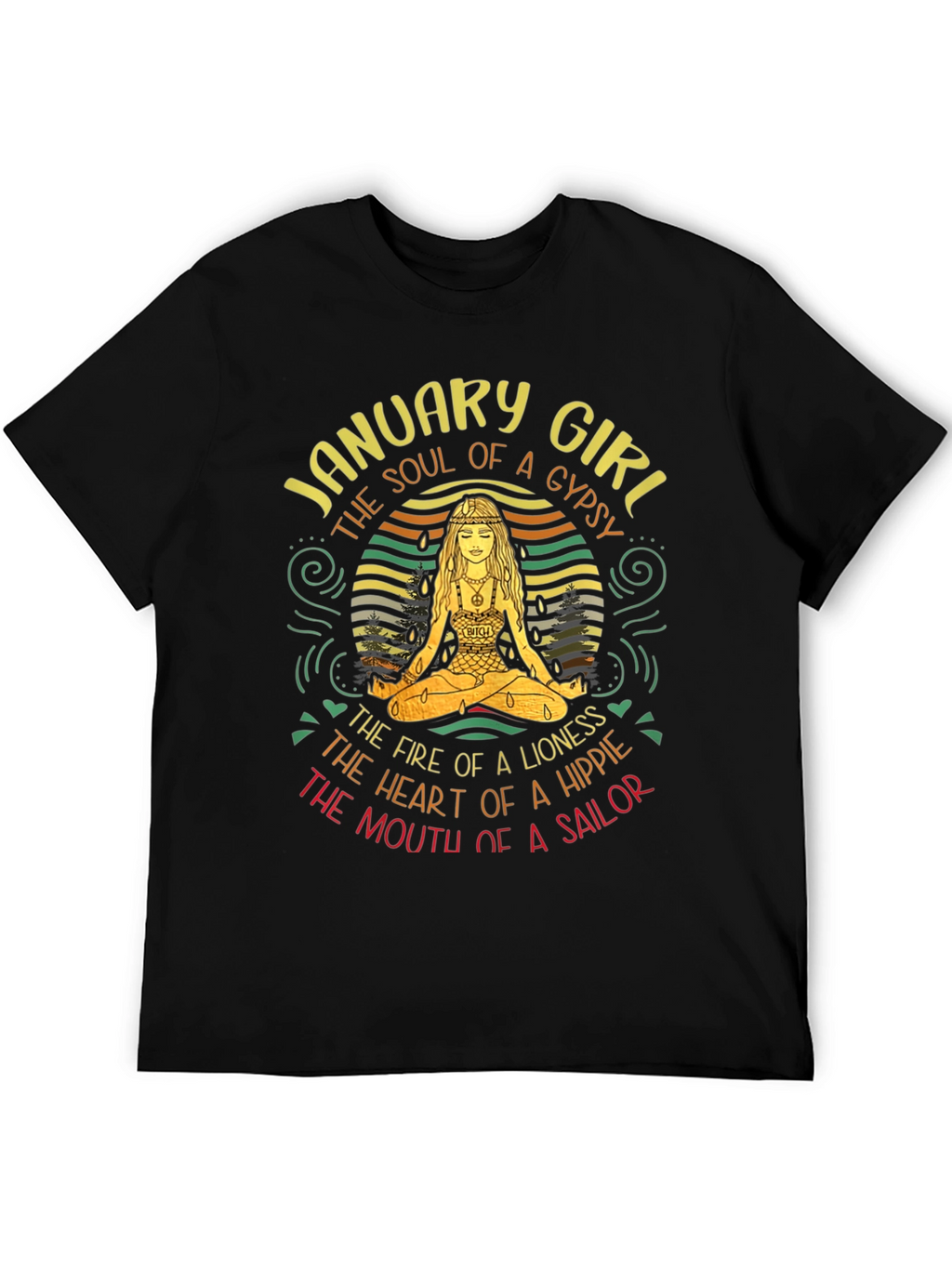 January Girl Gypsy Hippie Sailor T-Shirt